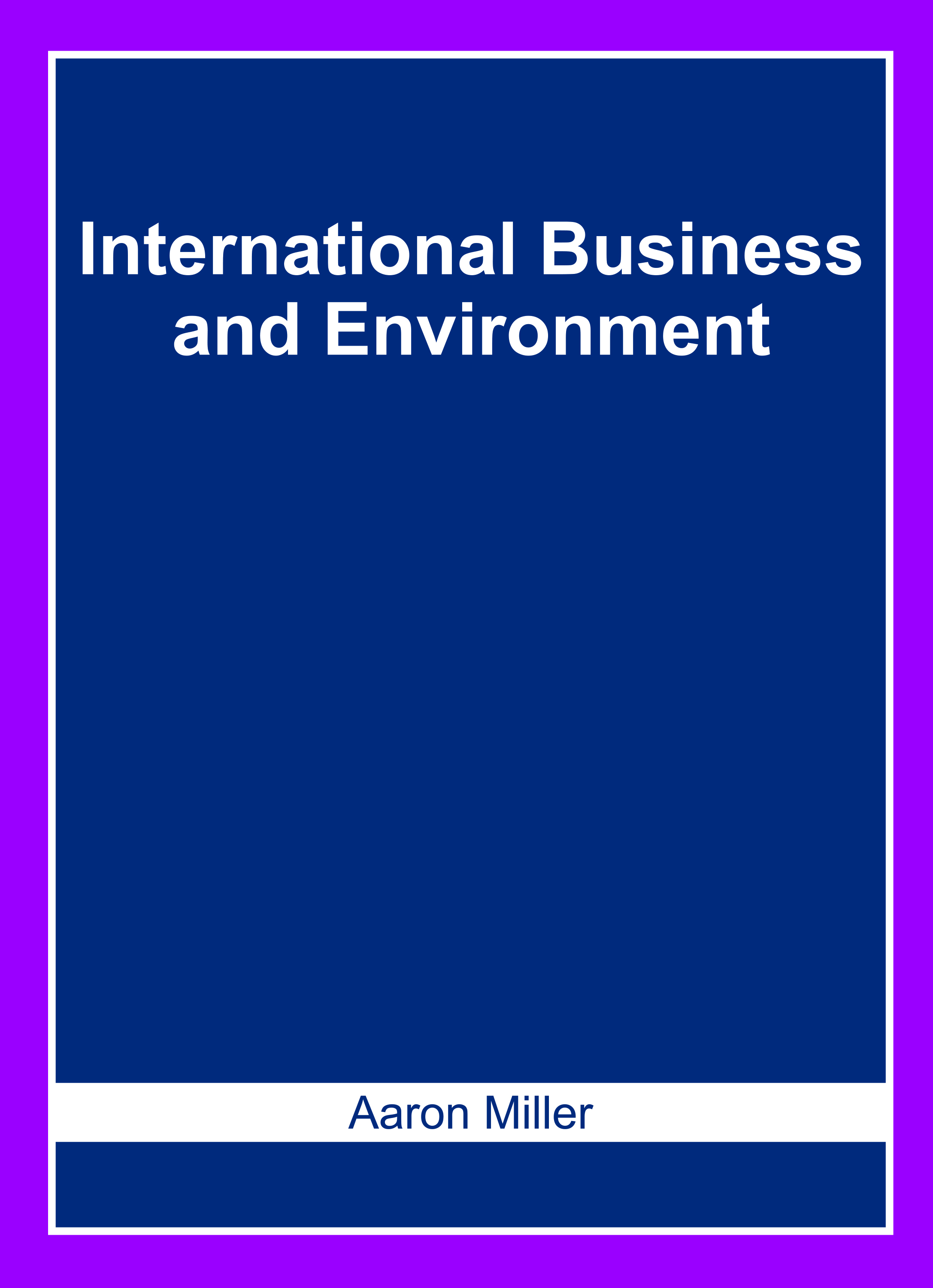 International Business and Environment