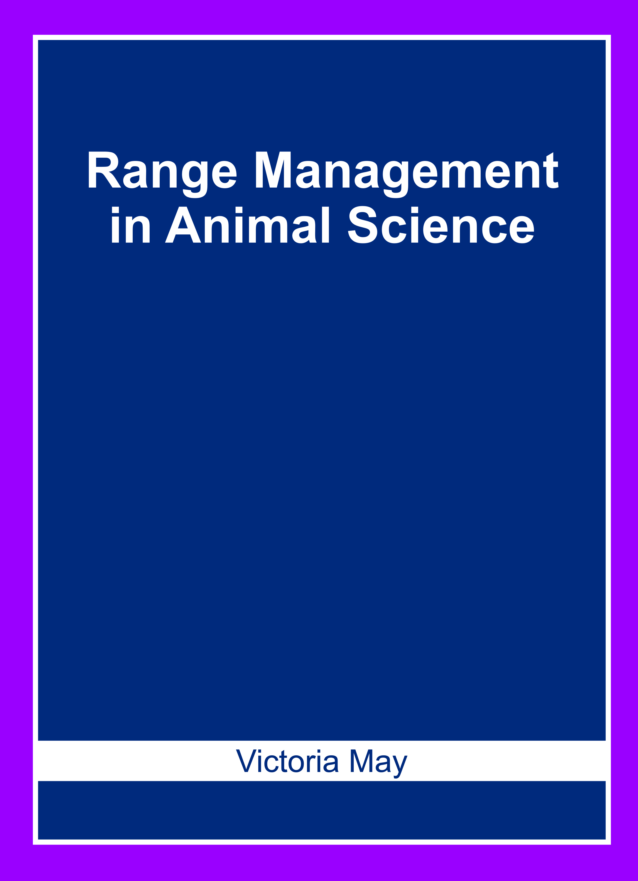 Range Management in Animal Science