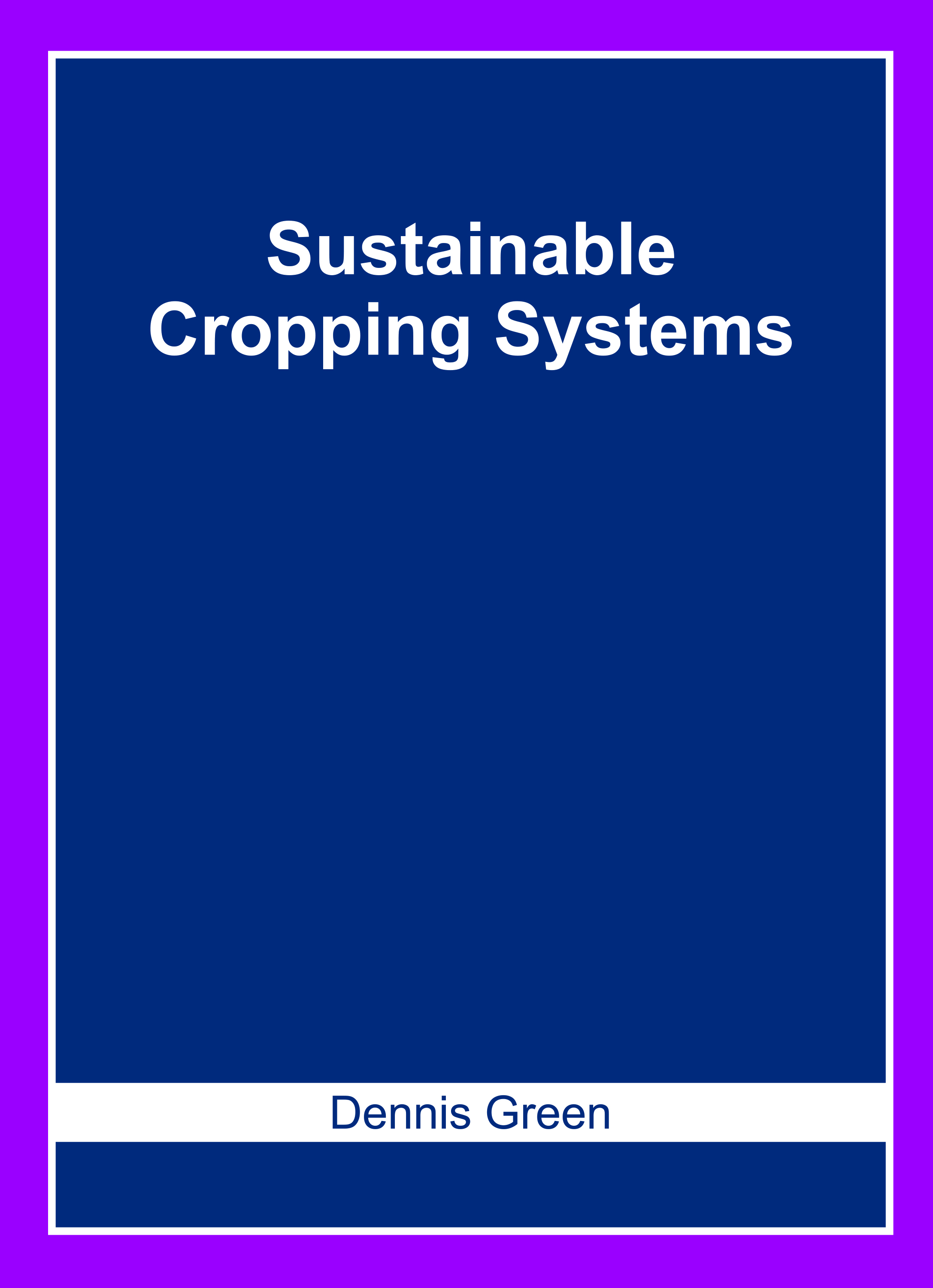 Sustainable Cropping Systems