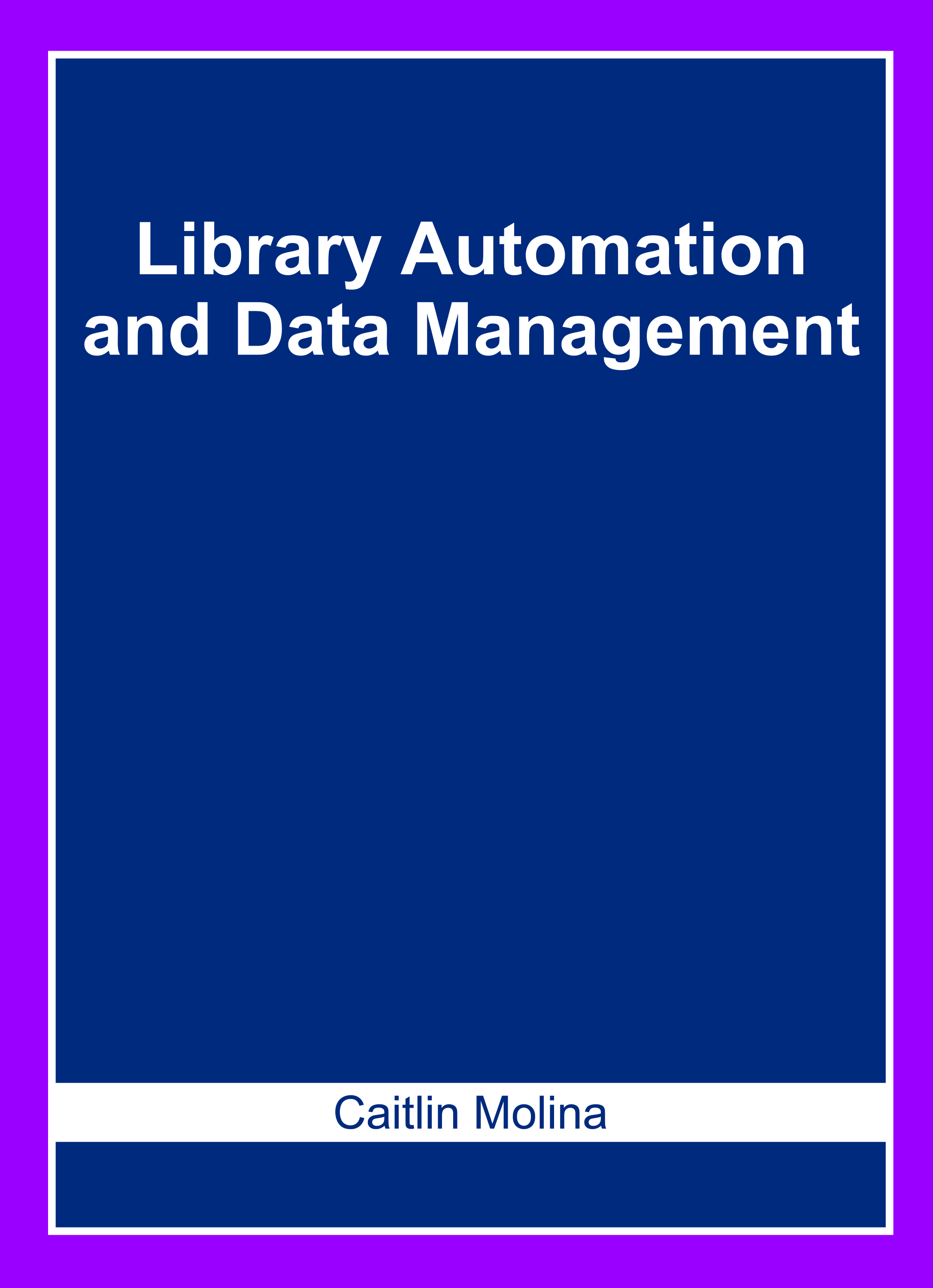 Library Automation and Data Management