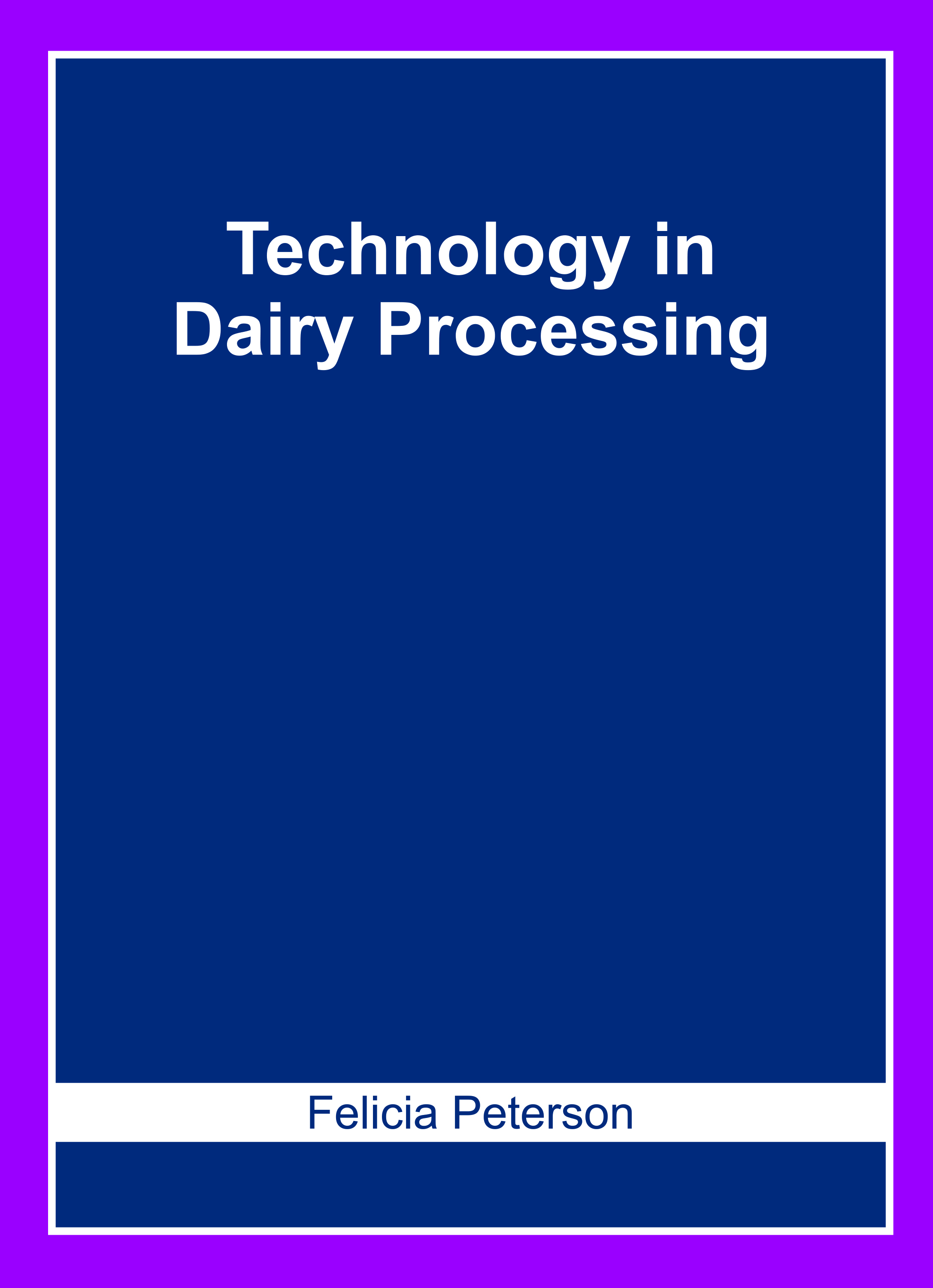 Technology in Dairy Processing