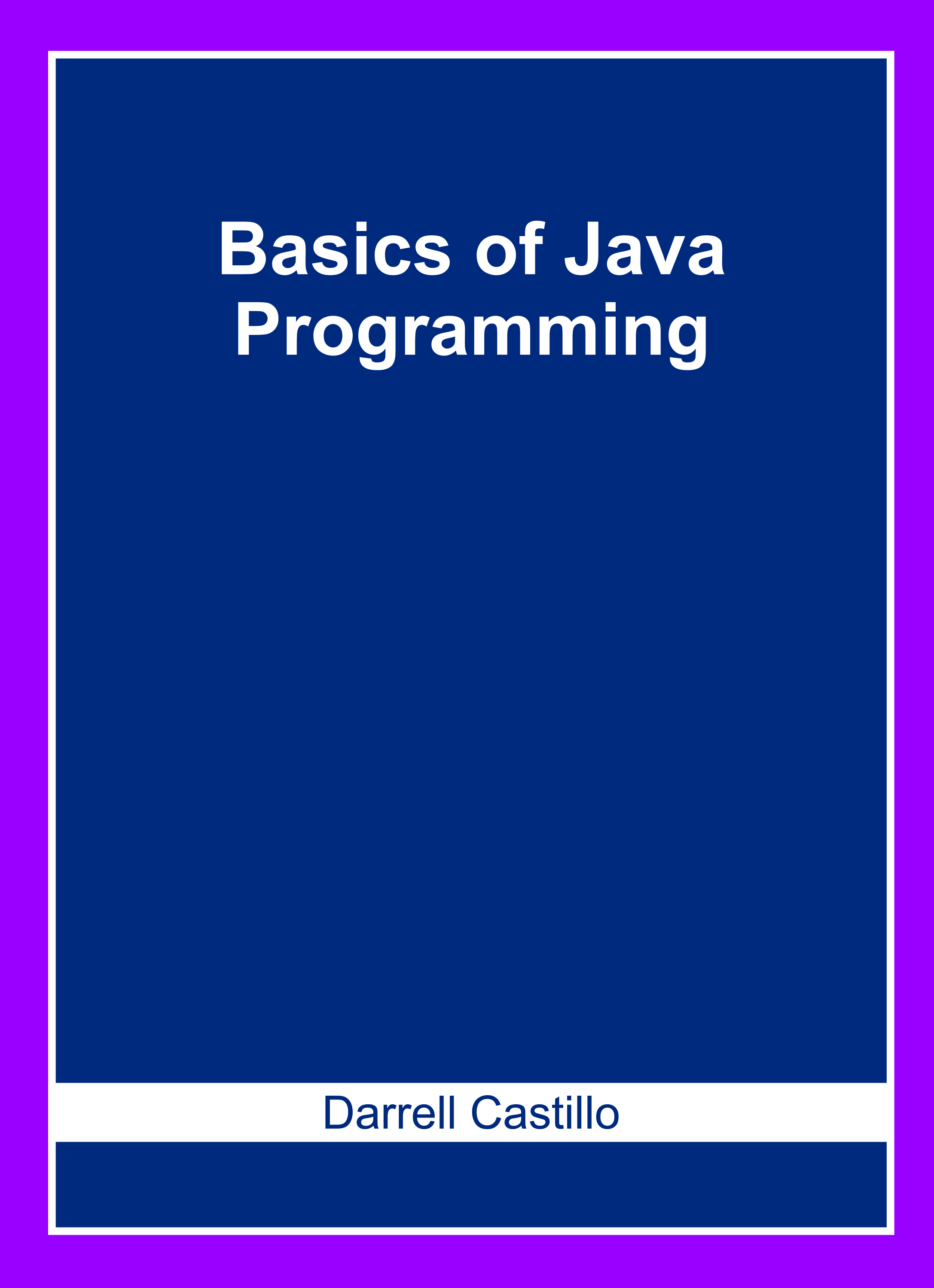 Basics of Java Programming