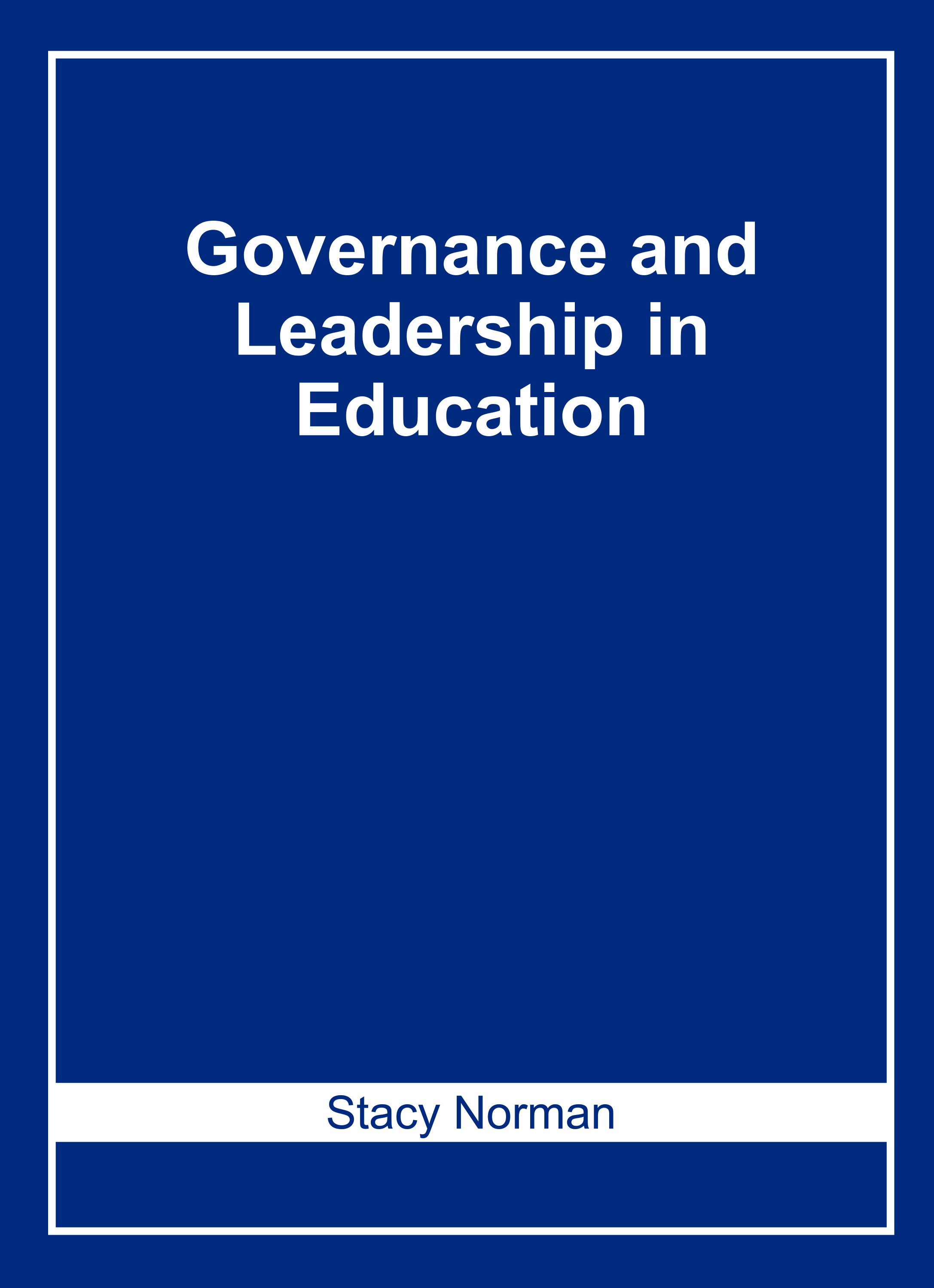 Governance and Leadership in Education