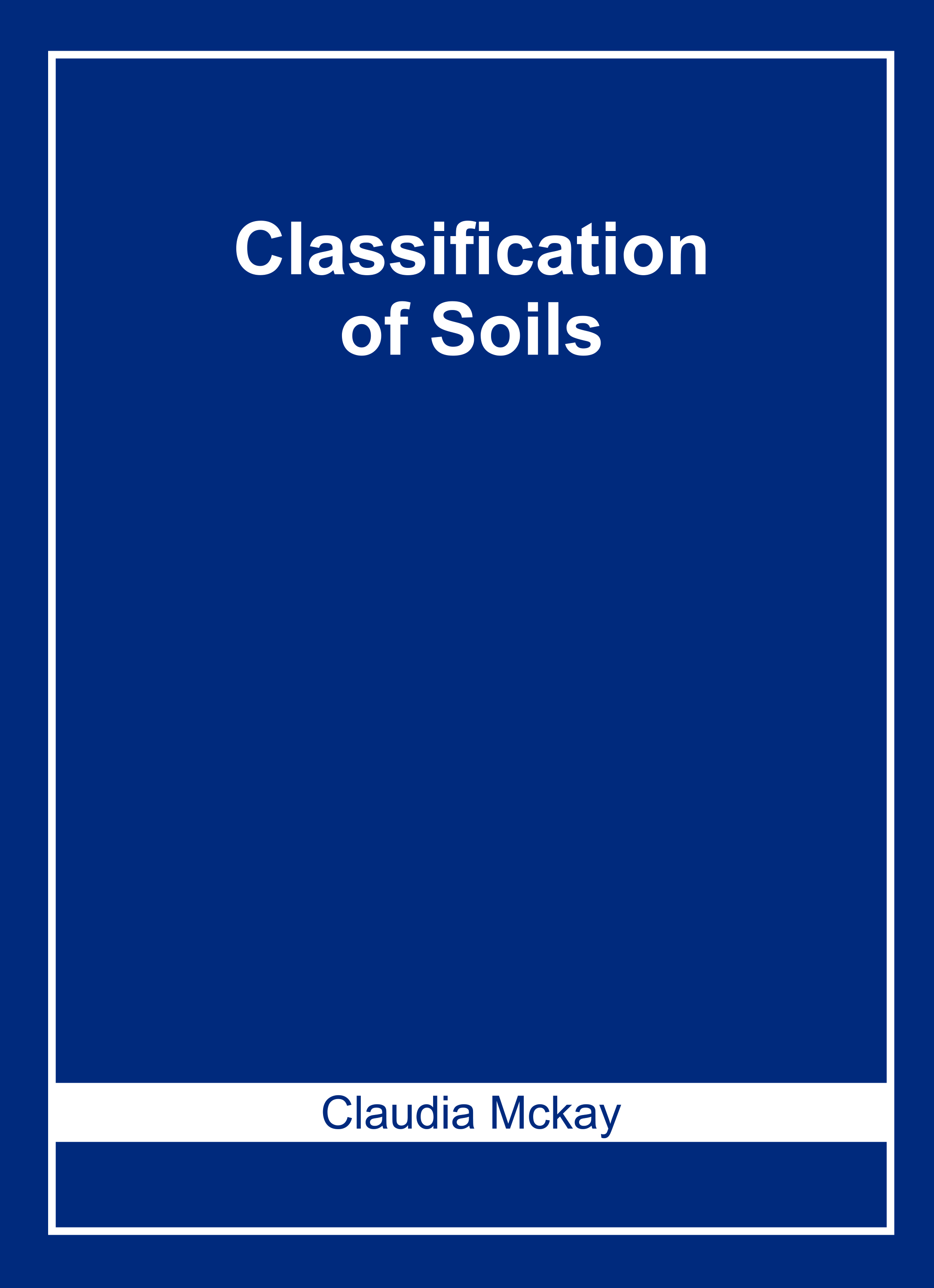 Classification of Soils