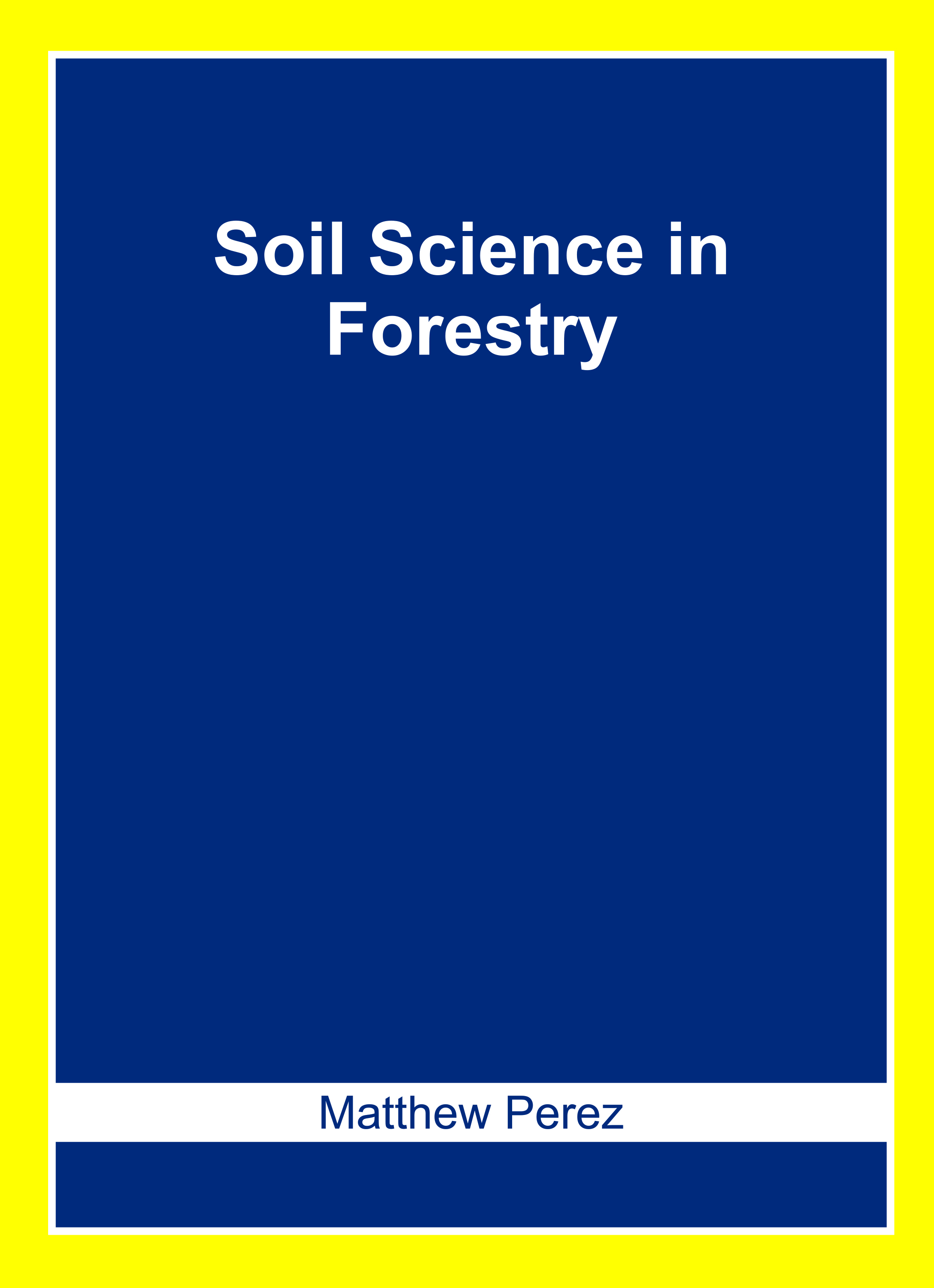 Soil Science in Forestry