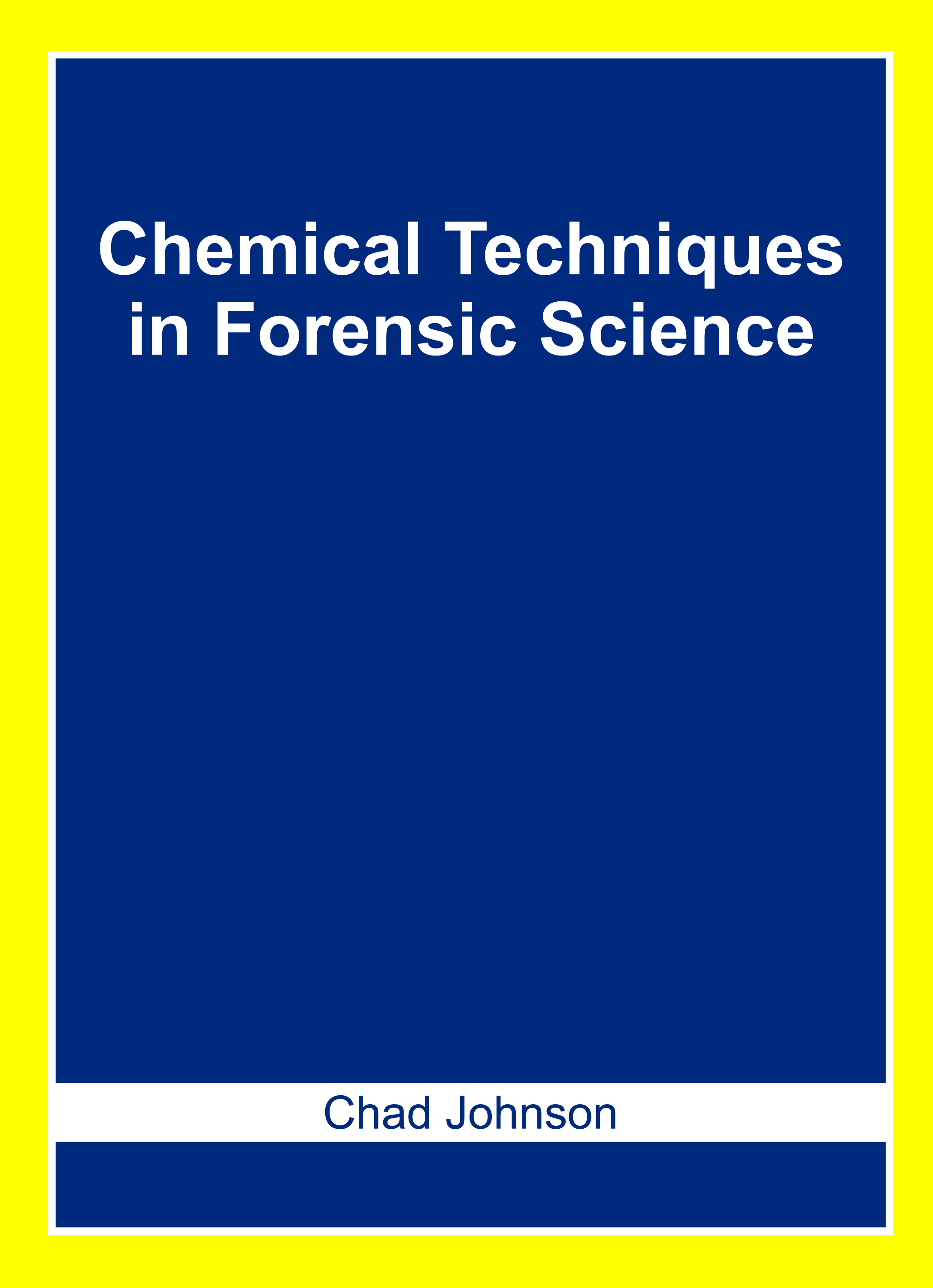 Chemical Techniques in Forensic Science