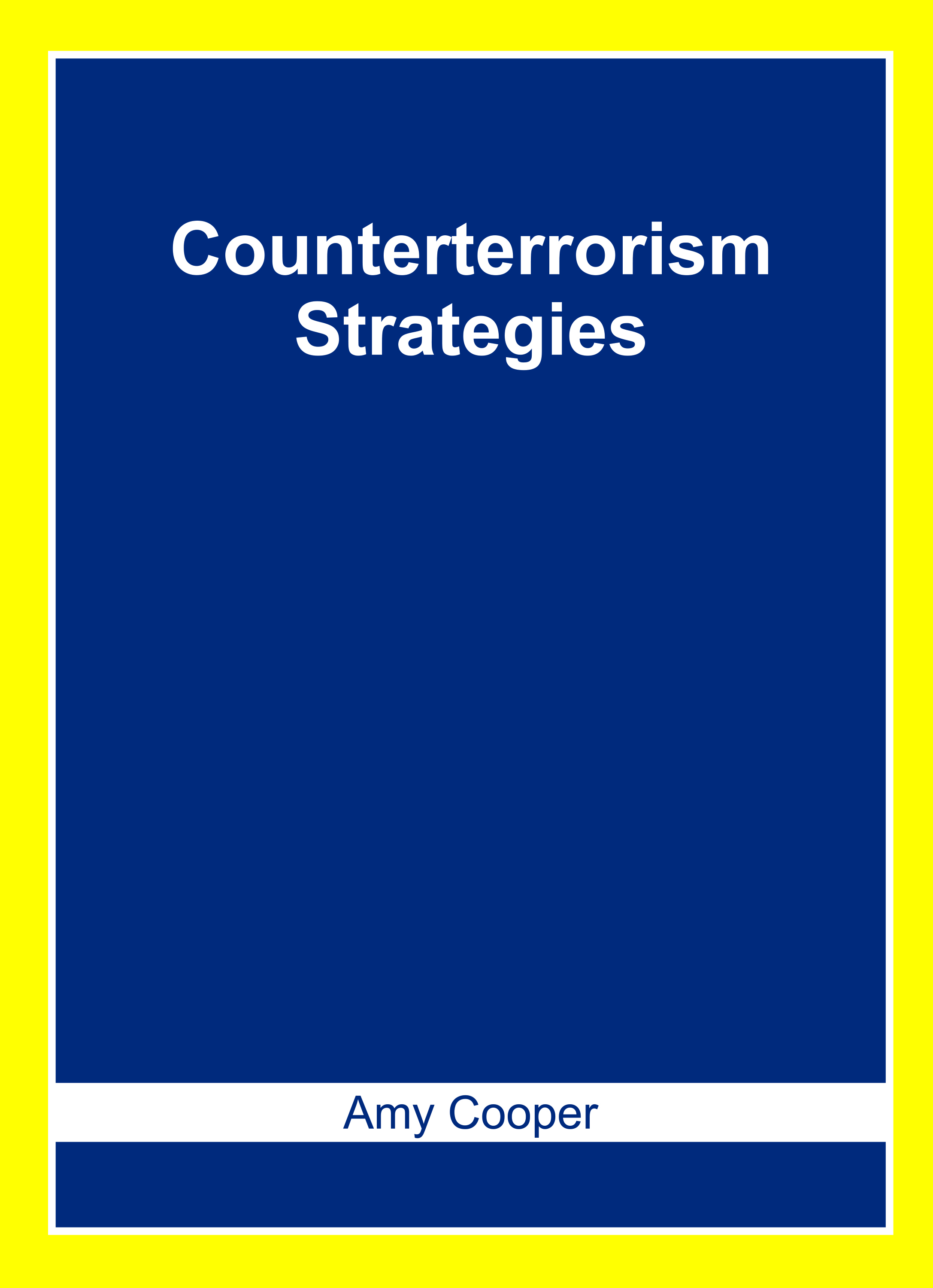 Counterterrorism Strategies