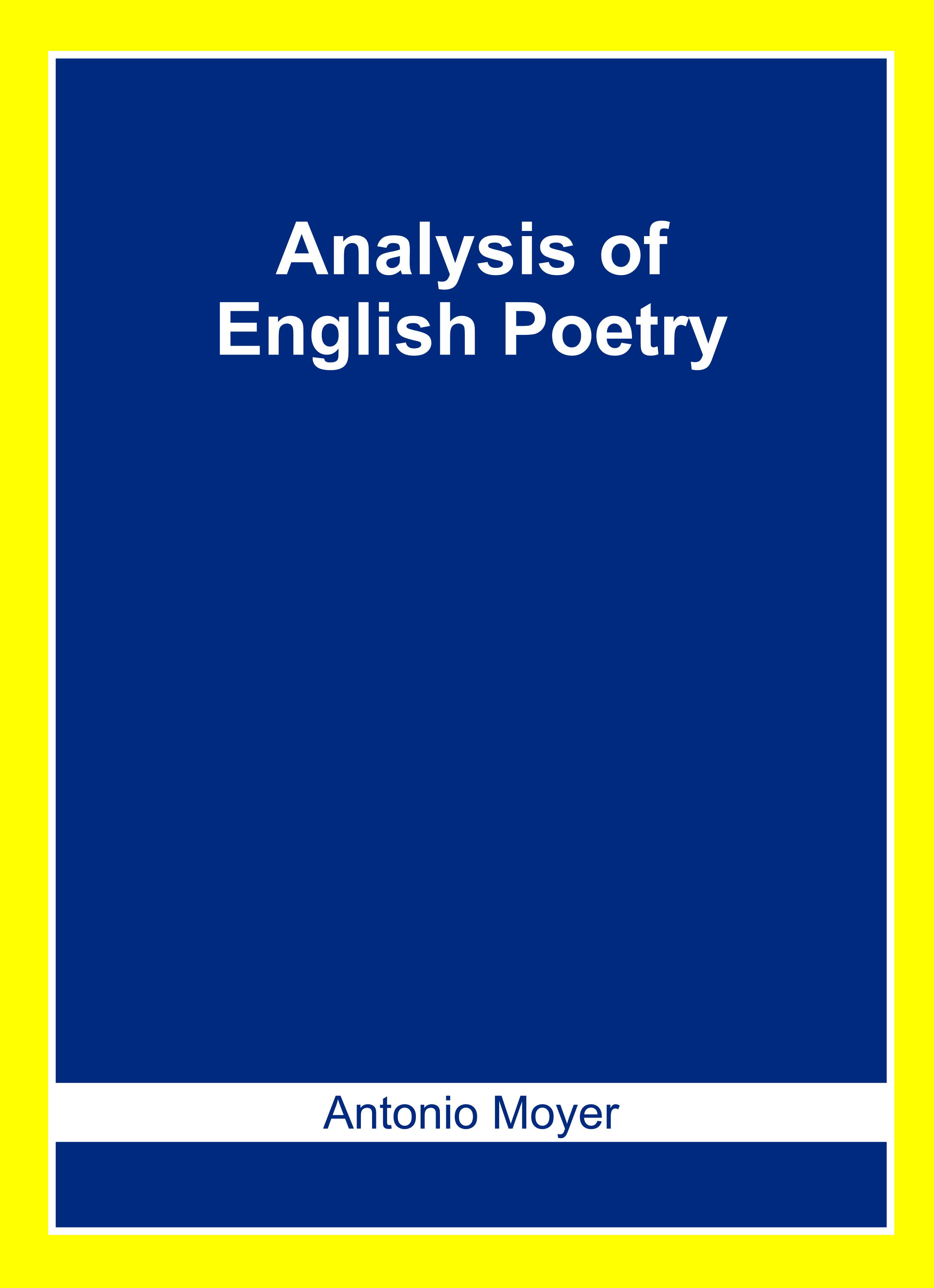 Analysis of English Poetry