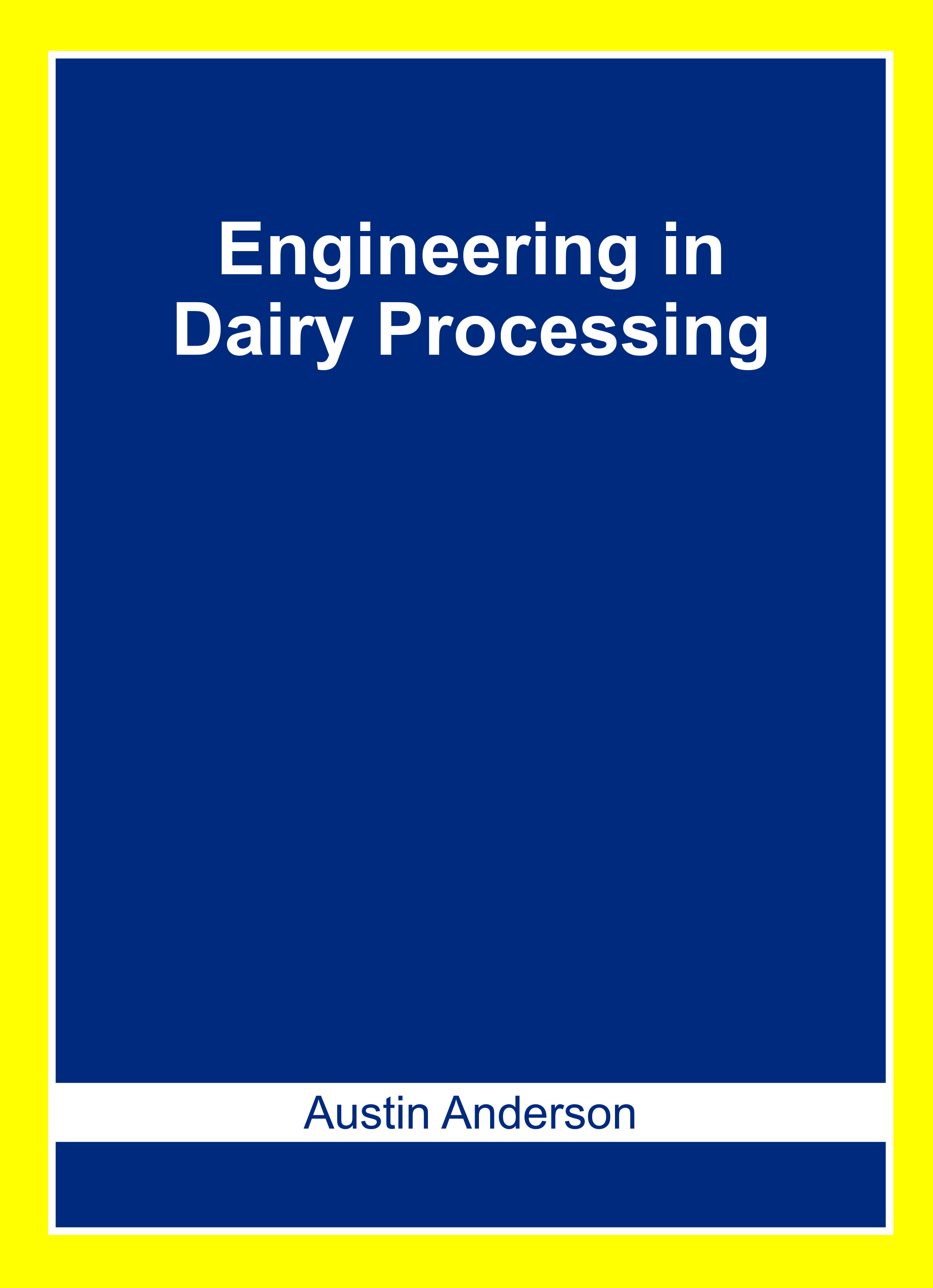 Engineering in Dairy Processing