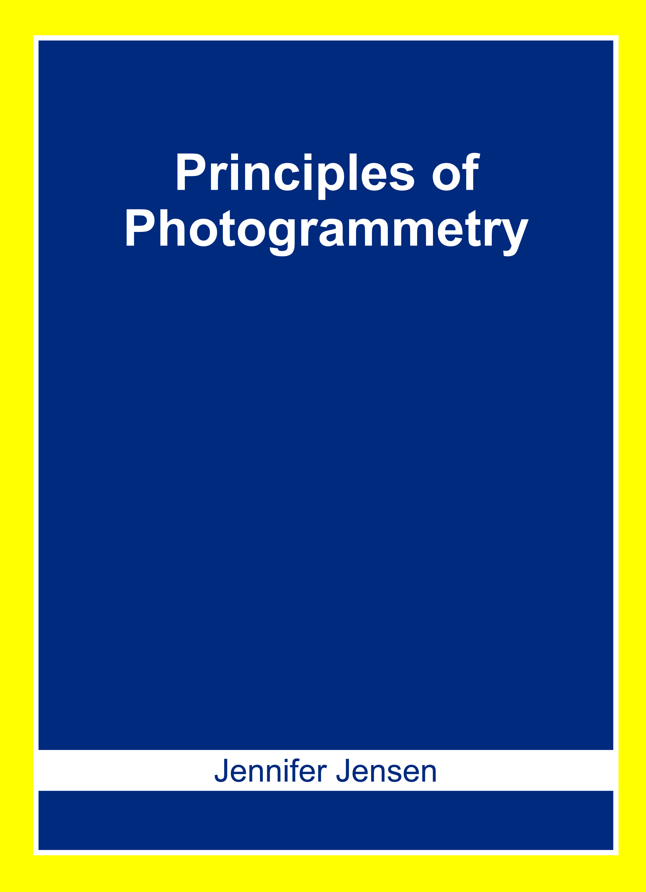 Principles of Photogrammetry