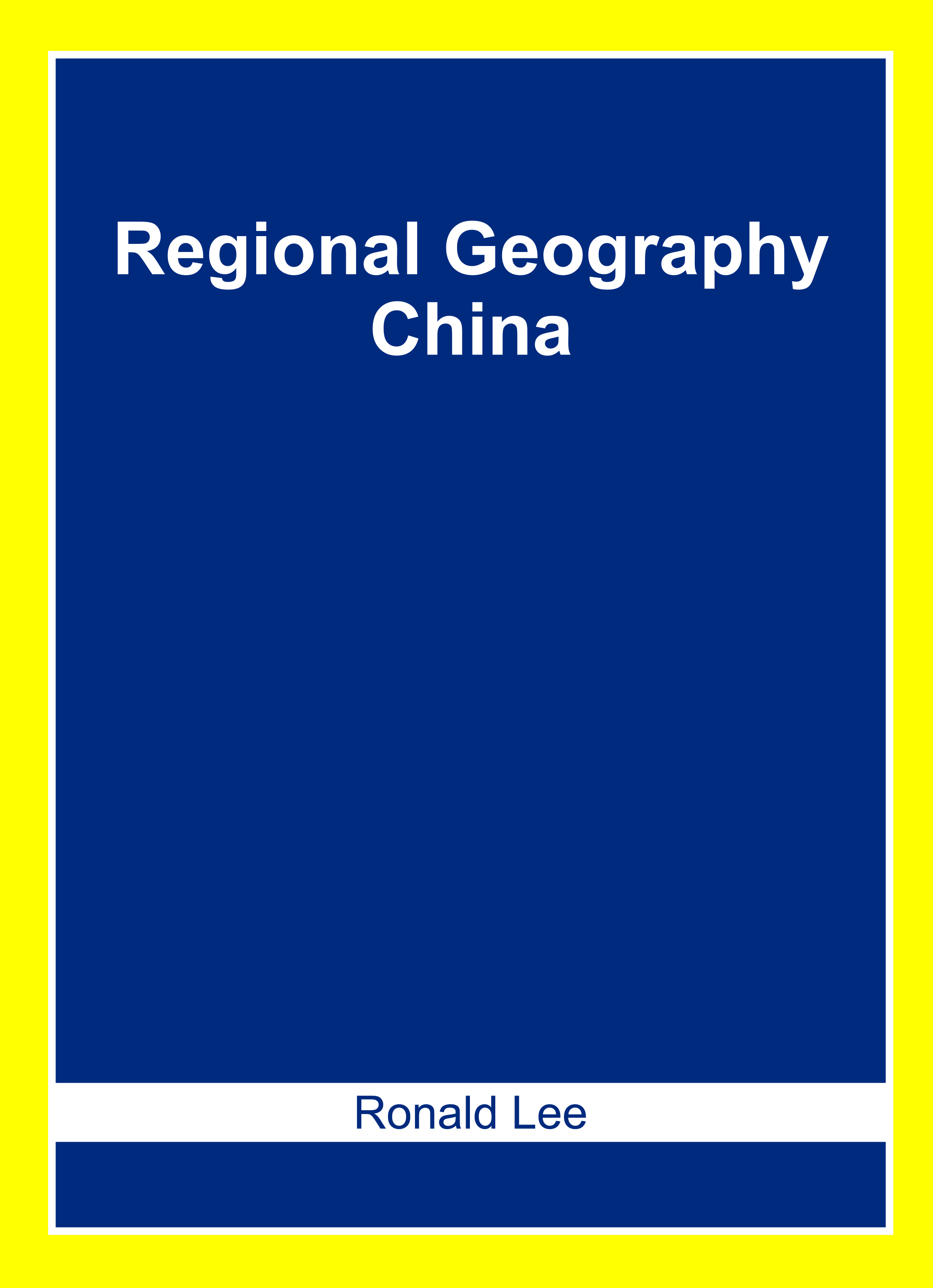 Regional Geography: China