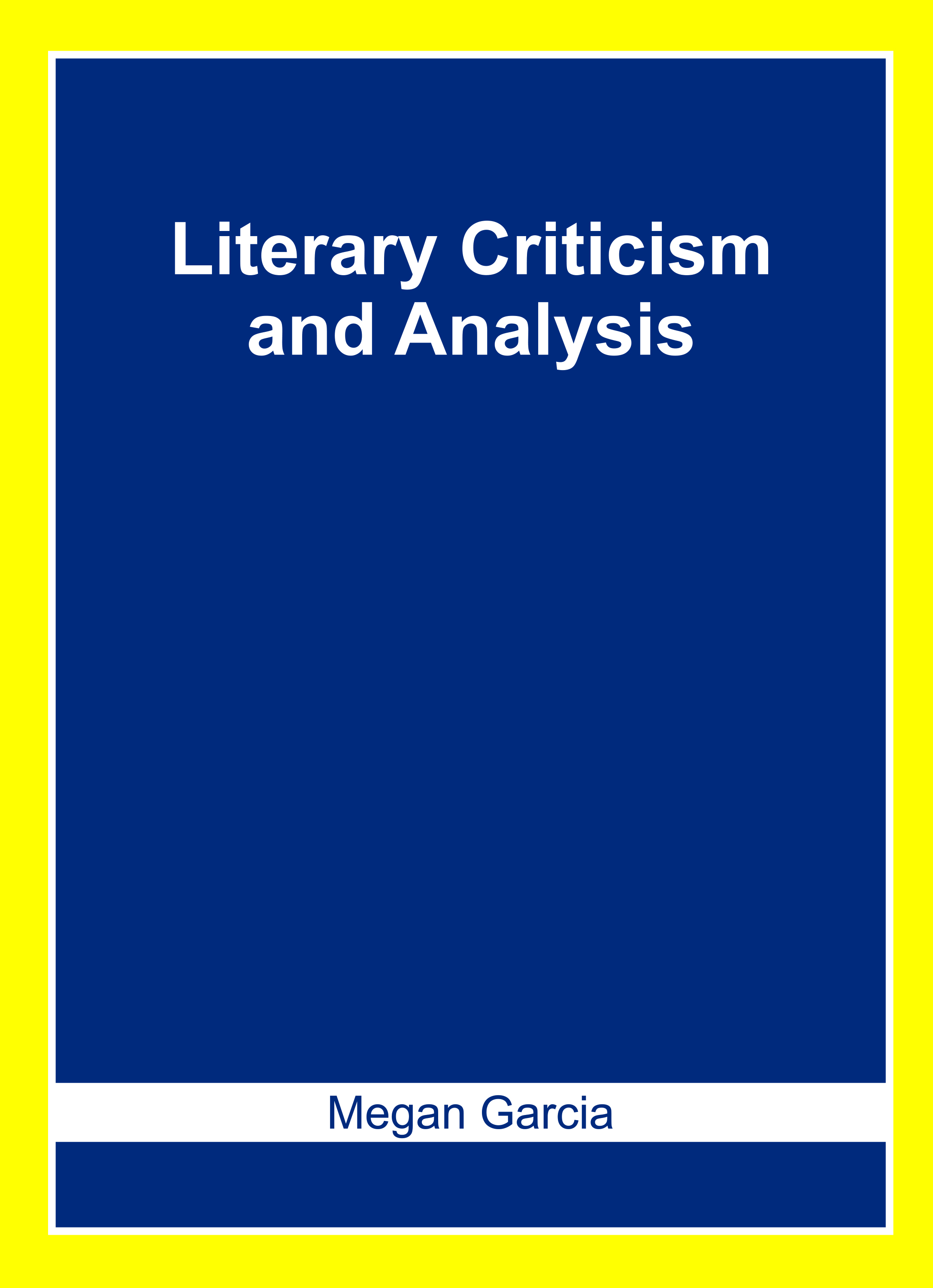 Literary Criticism and Analysis