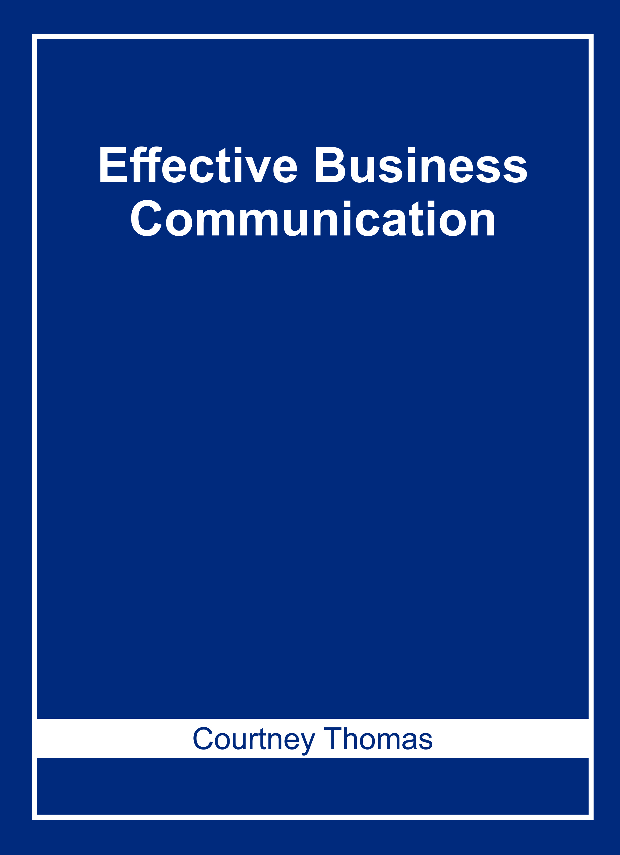 Effective Business Communication