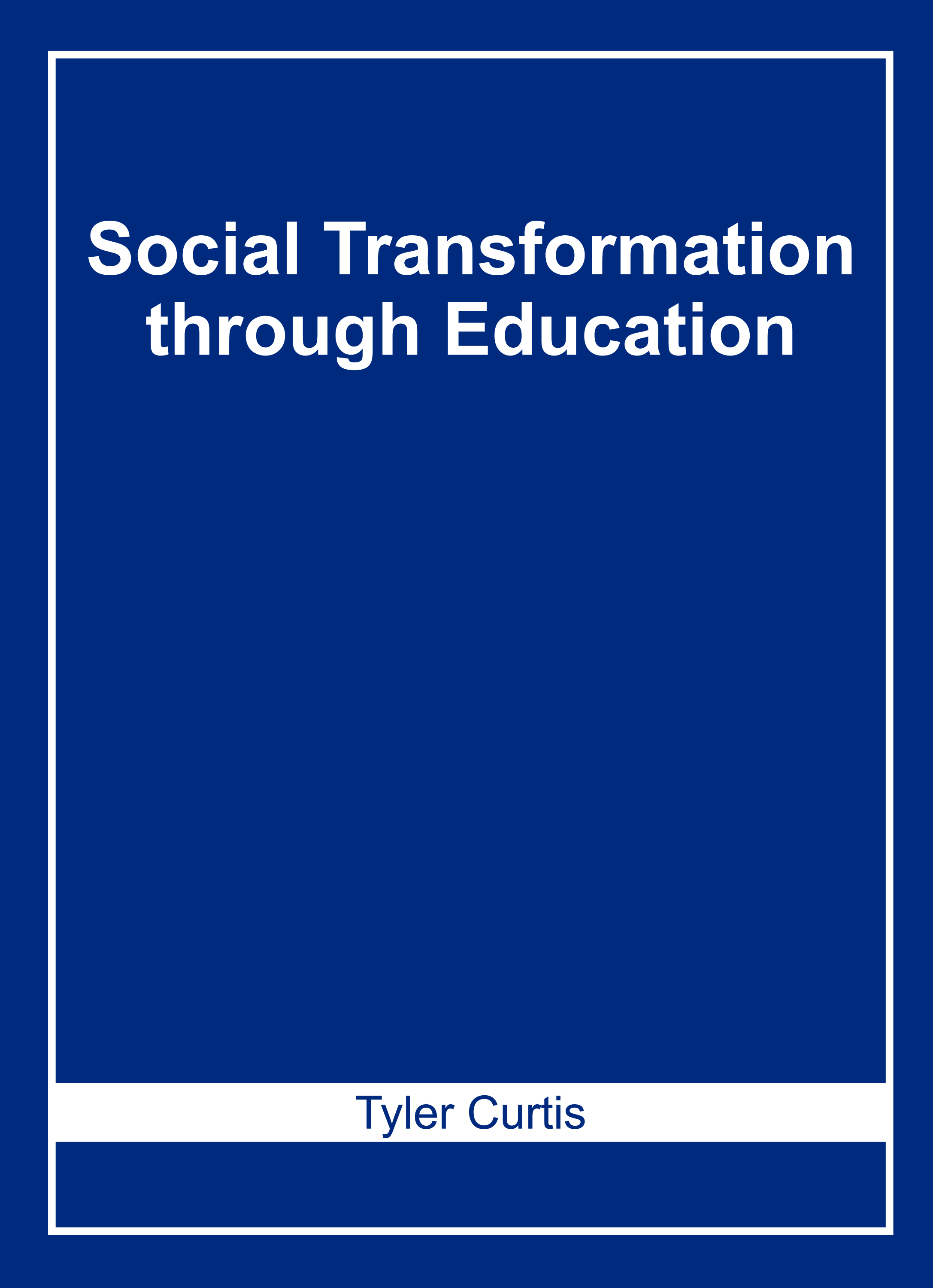 Social Transformation Through Education