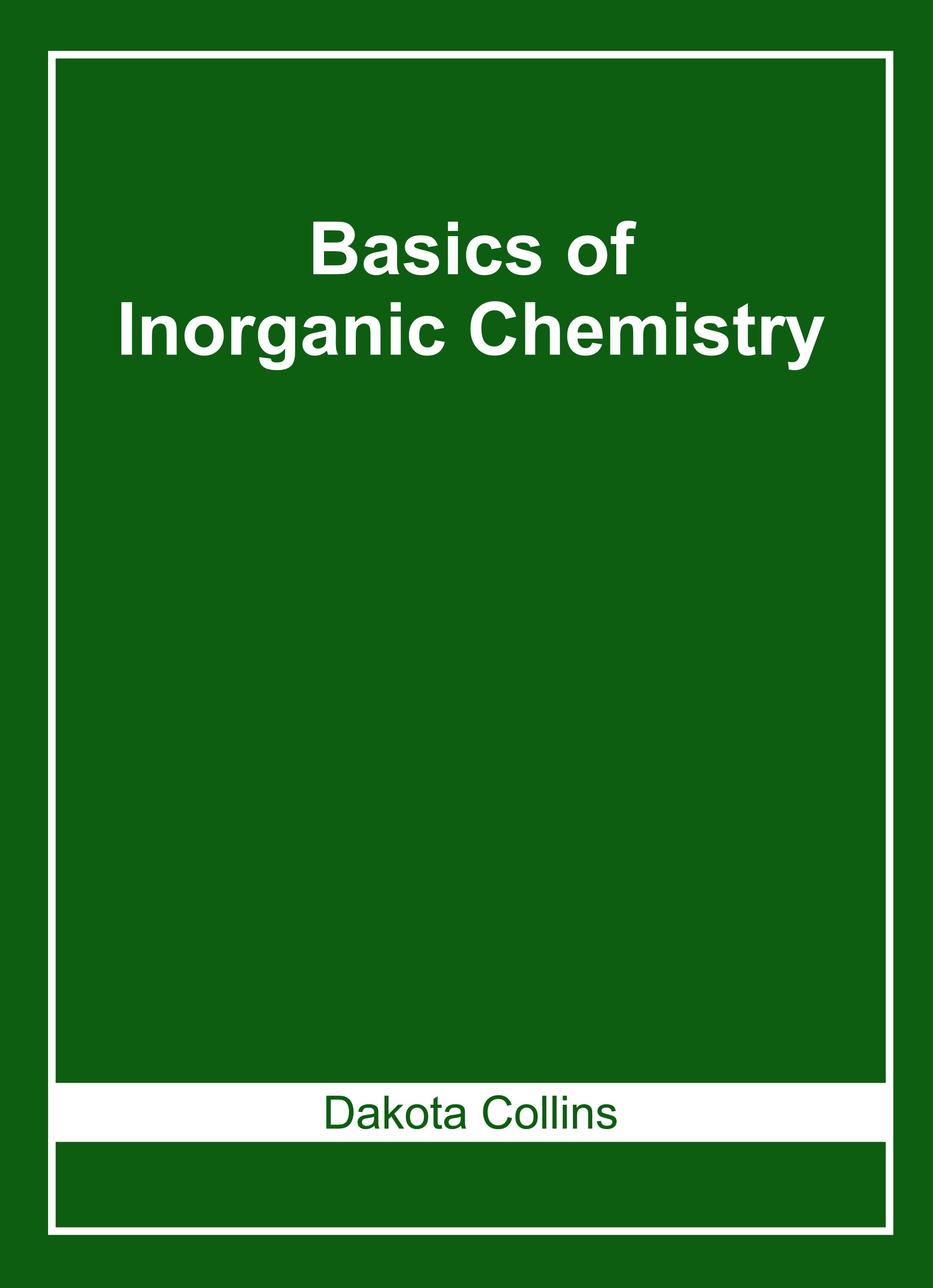 Basics of Inorganic Chemistry
