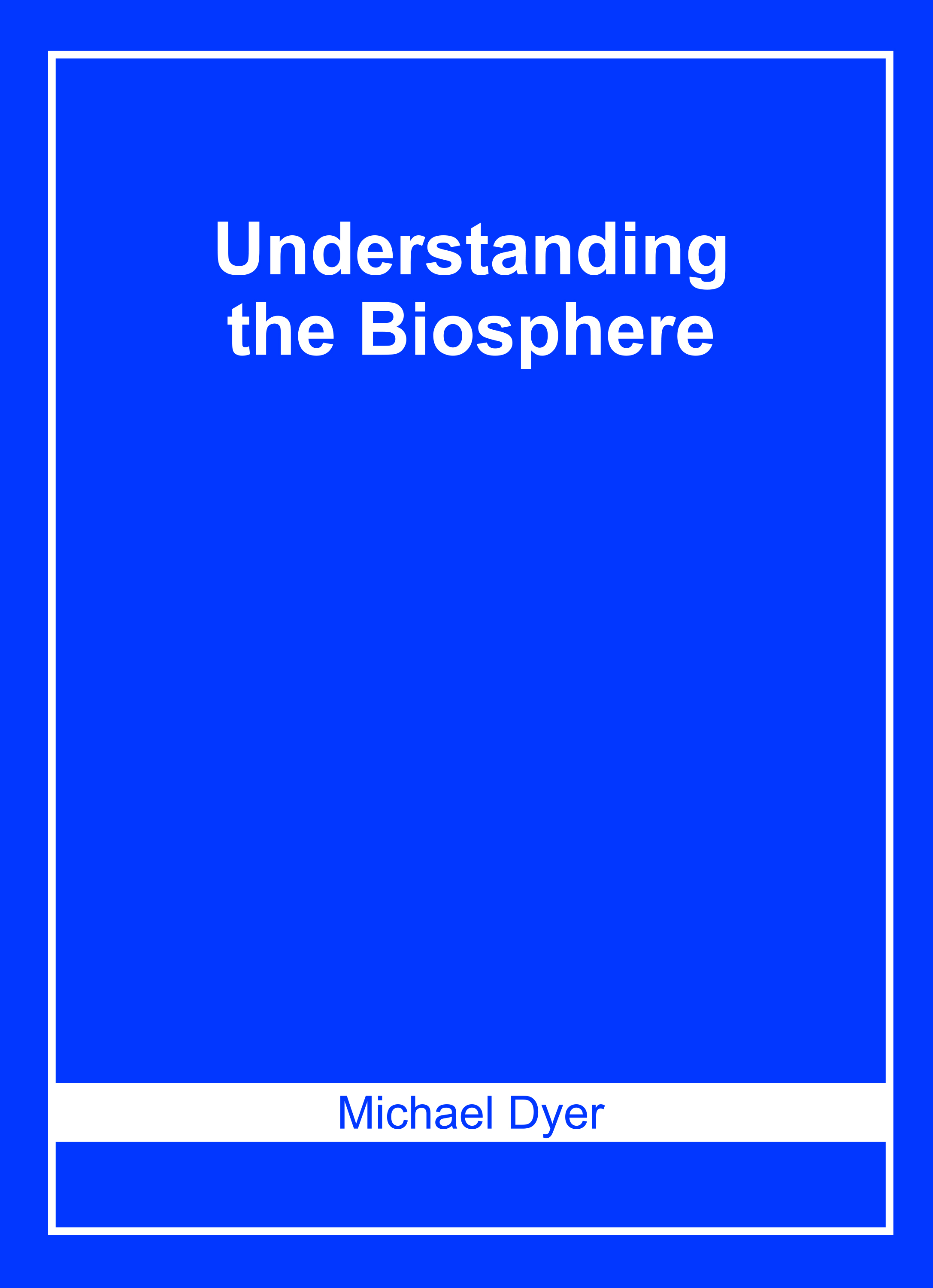 Understanding The Biosphere