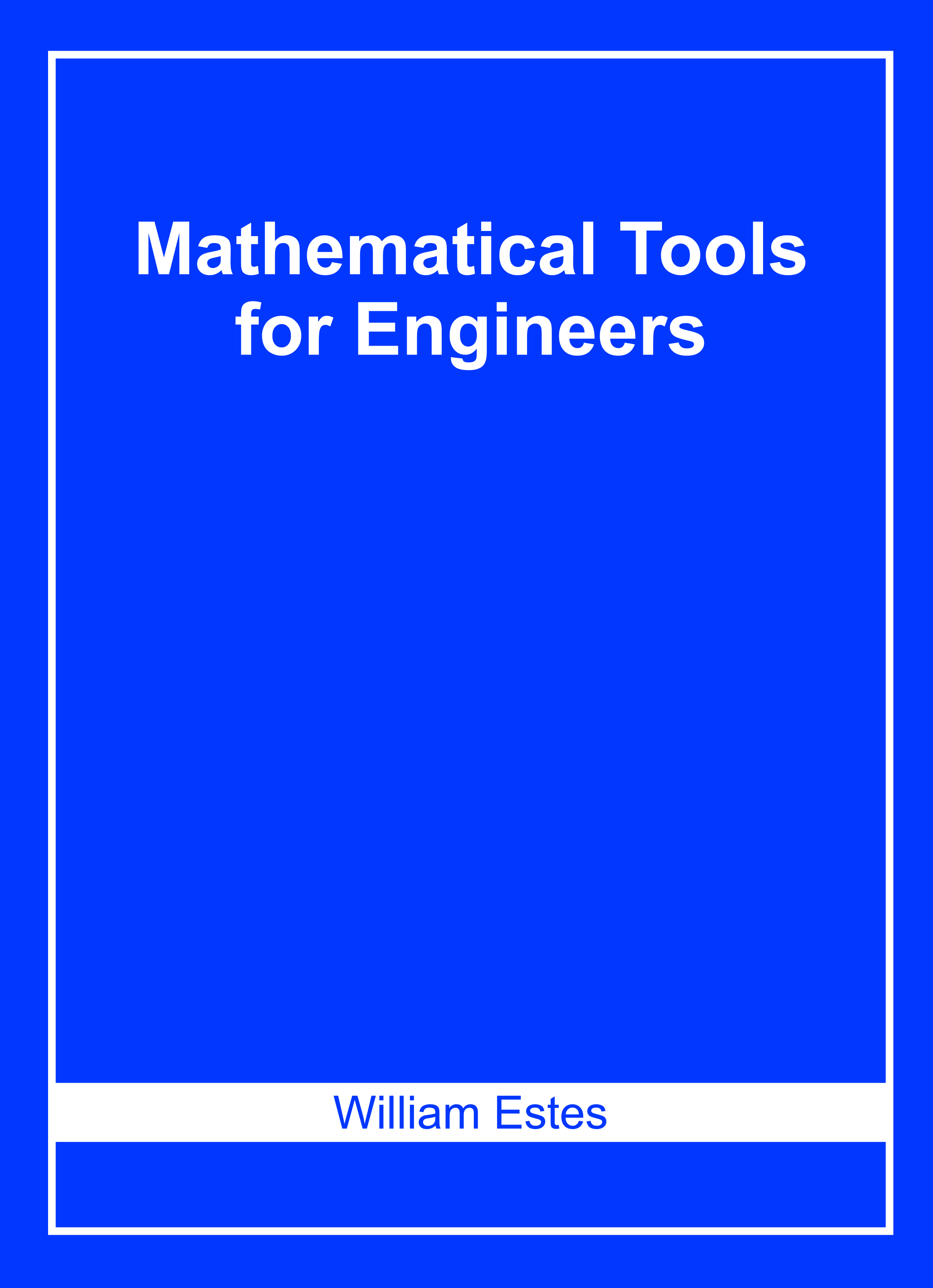 Mathematical Tools for Engineers
