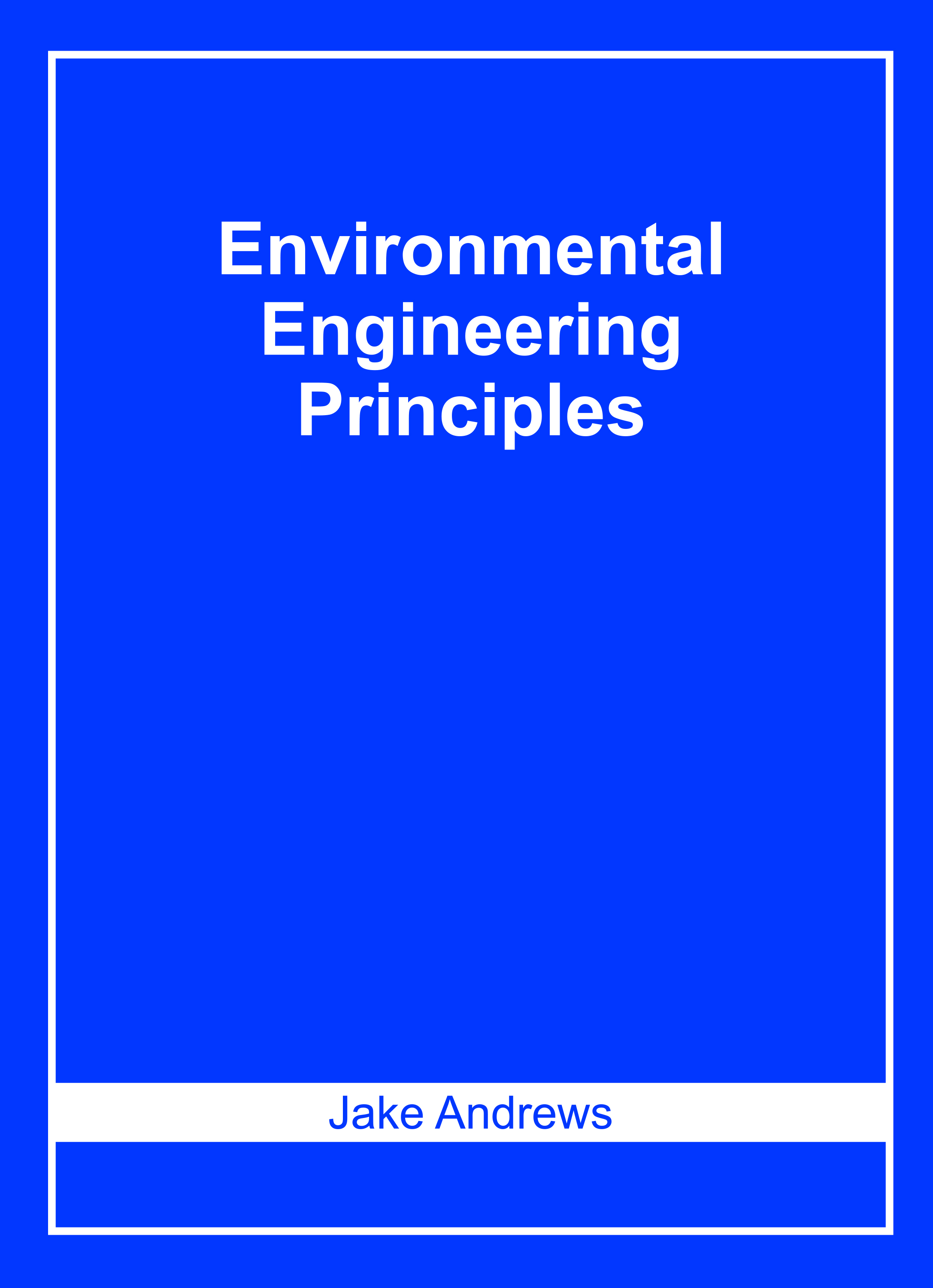 Environmental Engineering Principles