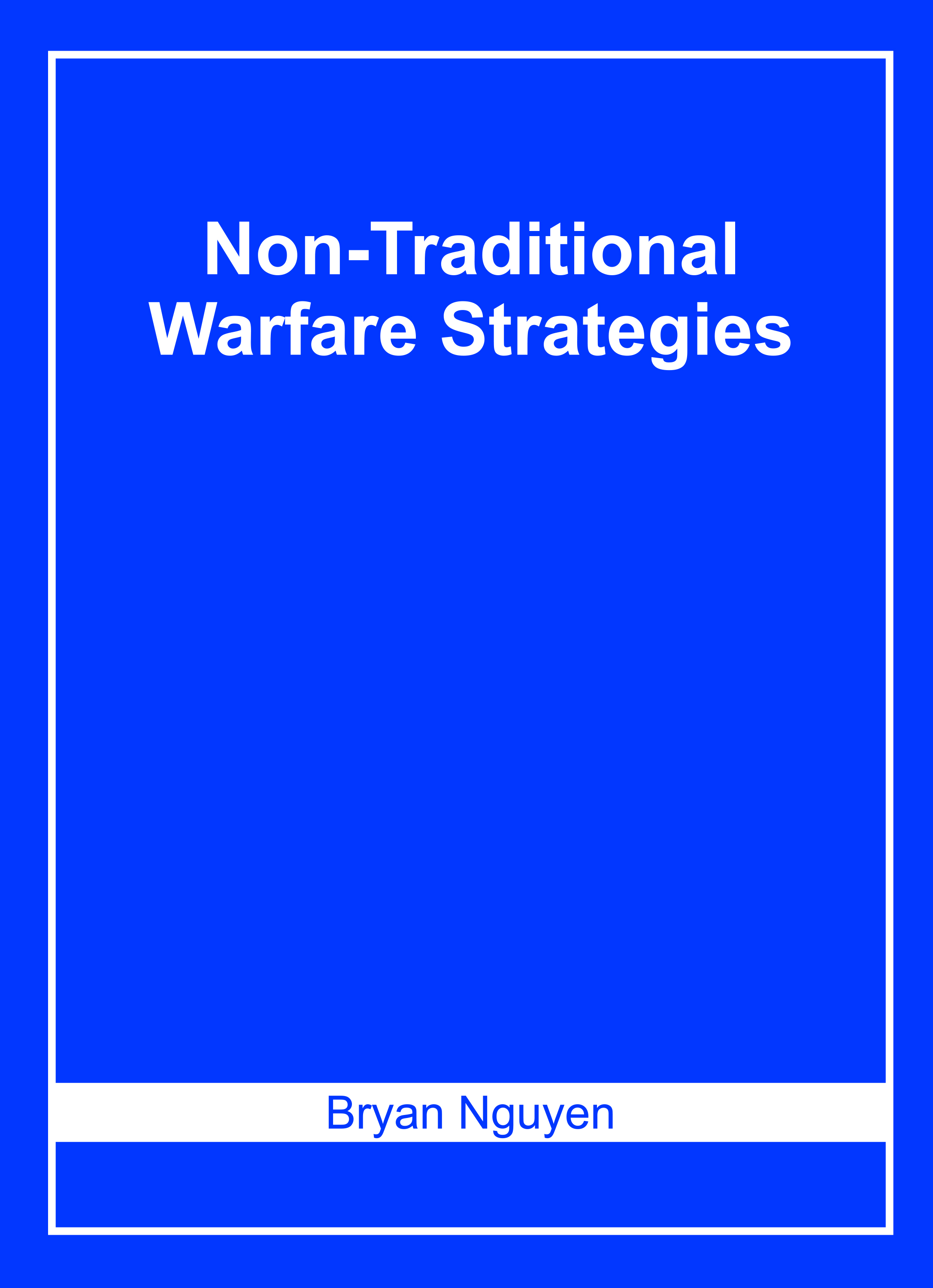 Non-Traditional Warfare Strategies