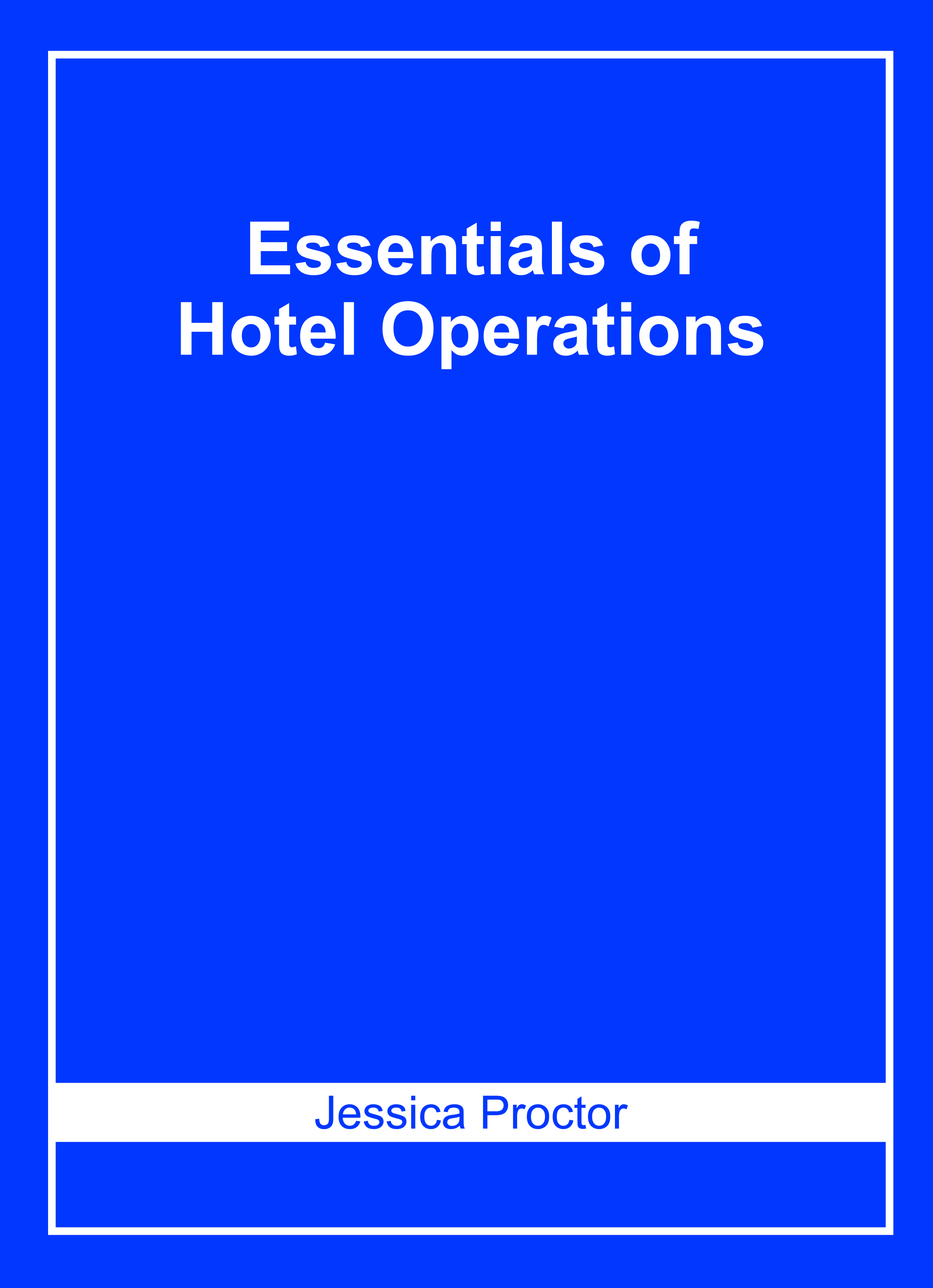 Essentials of Hotel Operations