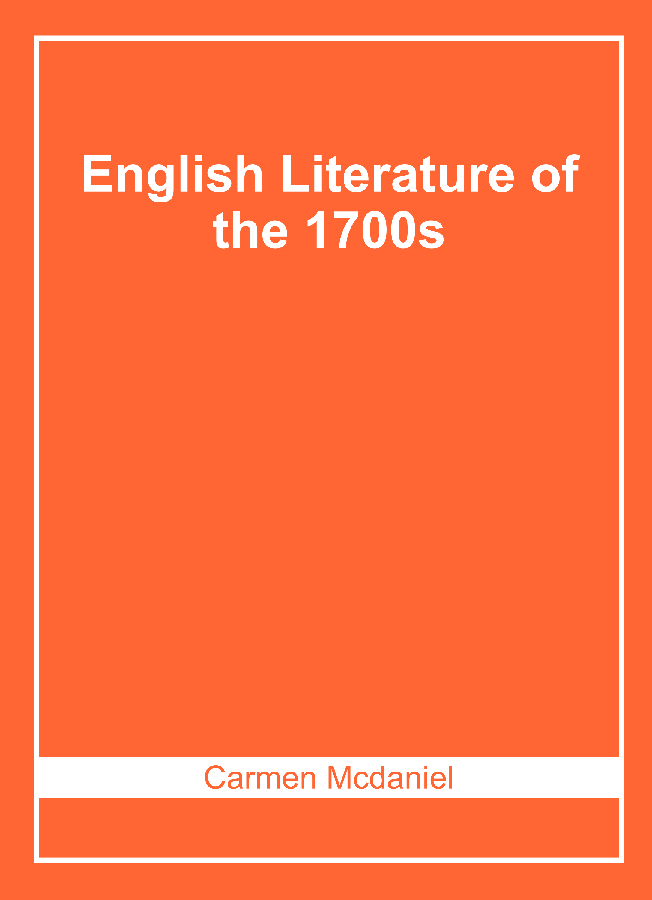 English Literature of The 1700S