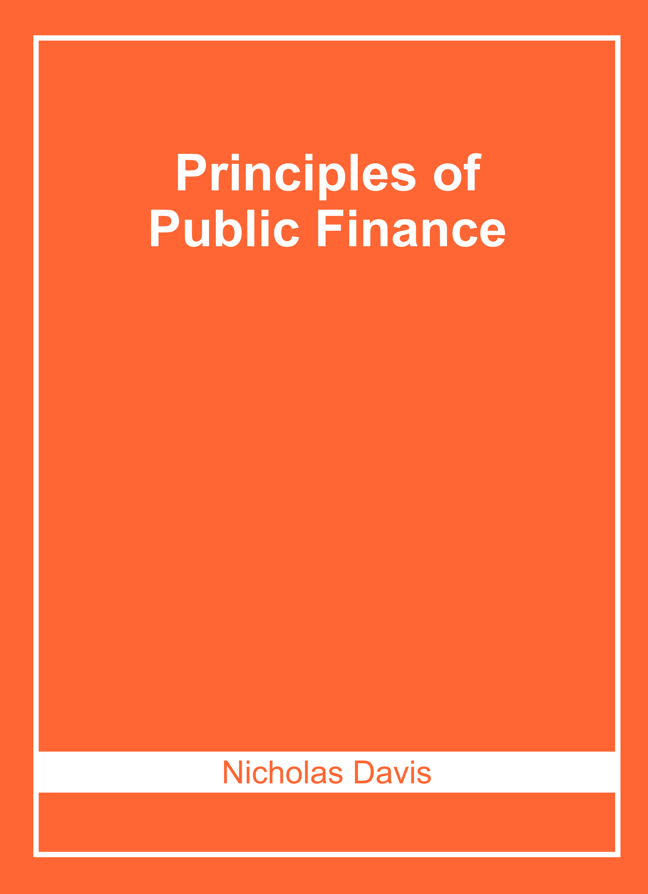 Principles of Public Finance