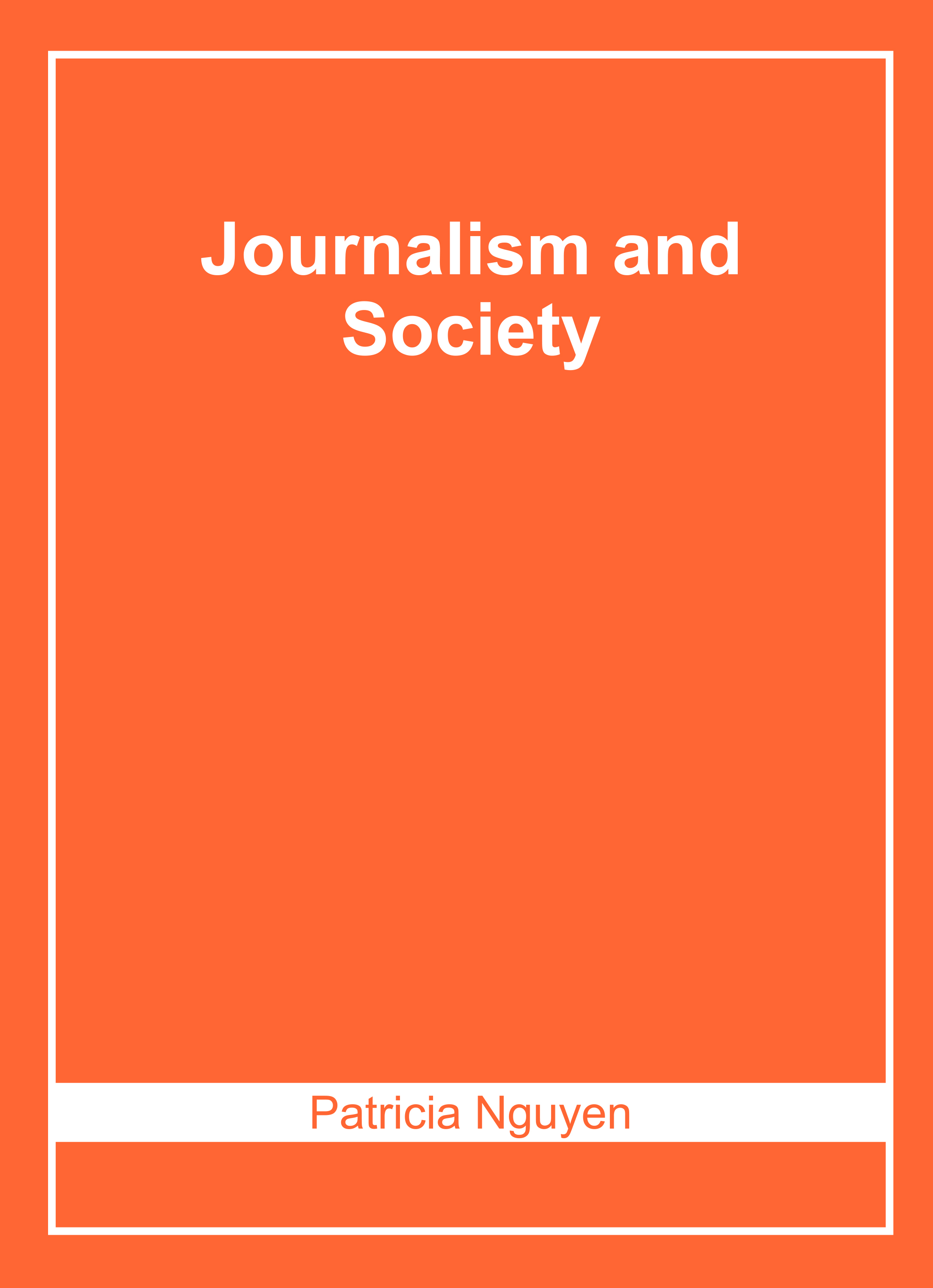 Journalism and Society