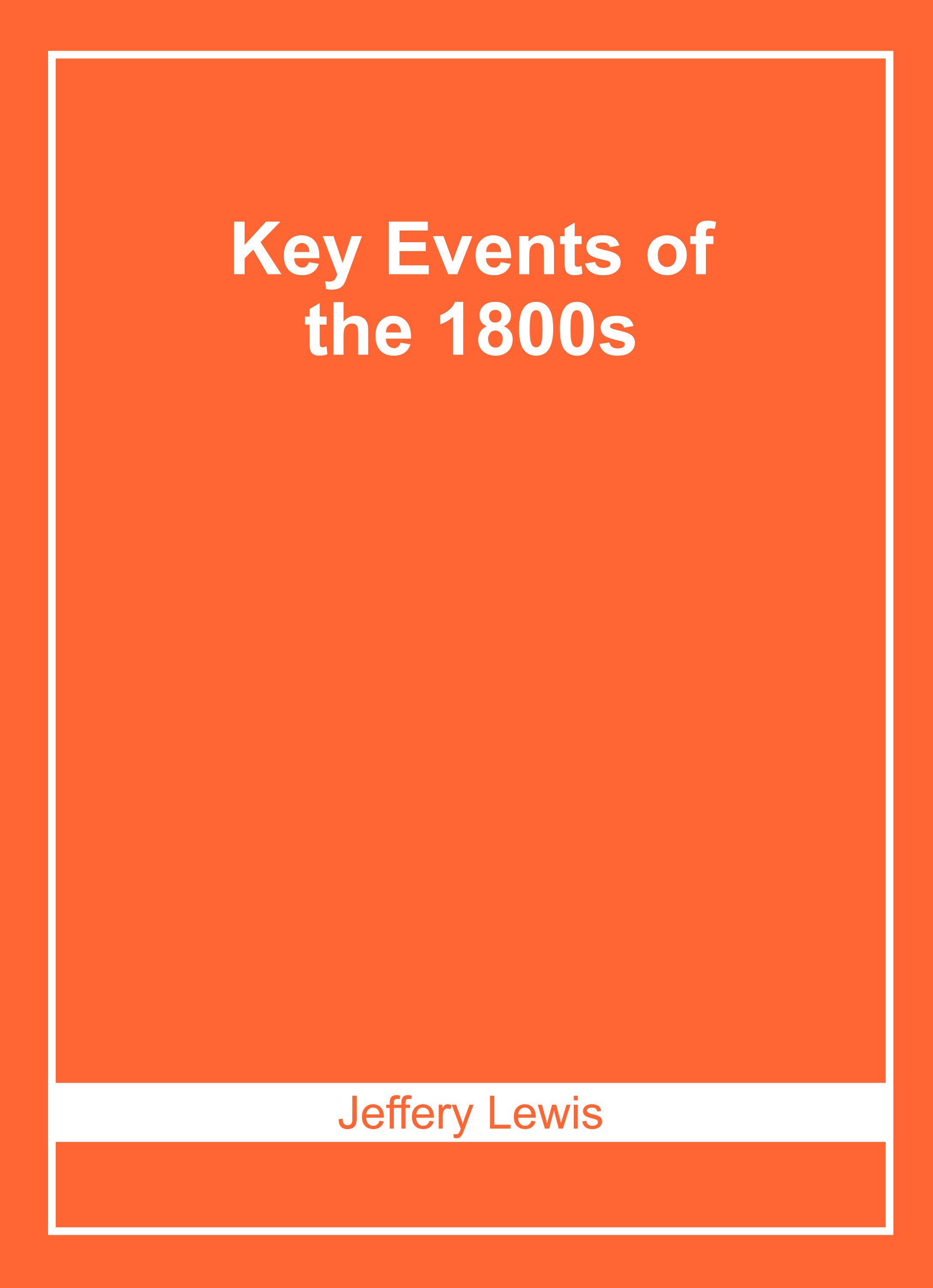 Key Events of The 1800S