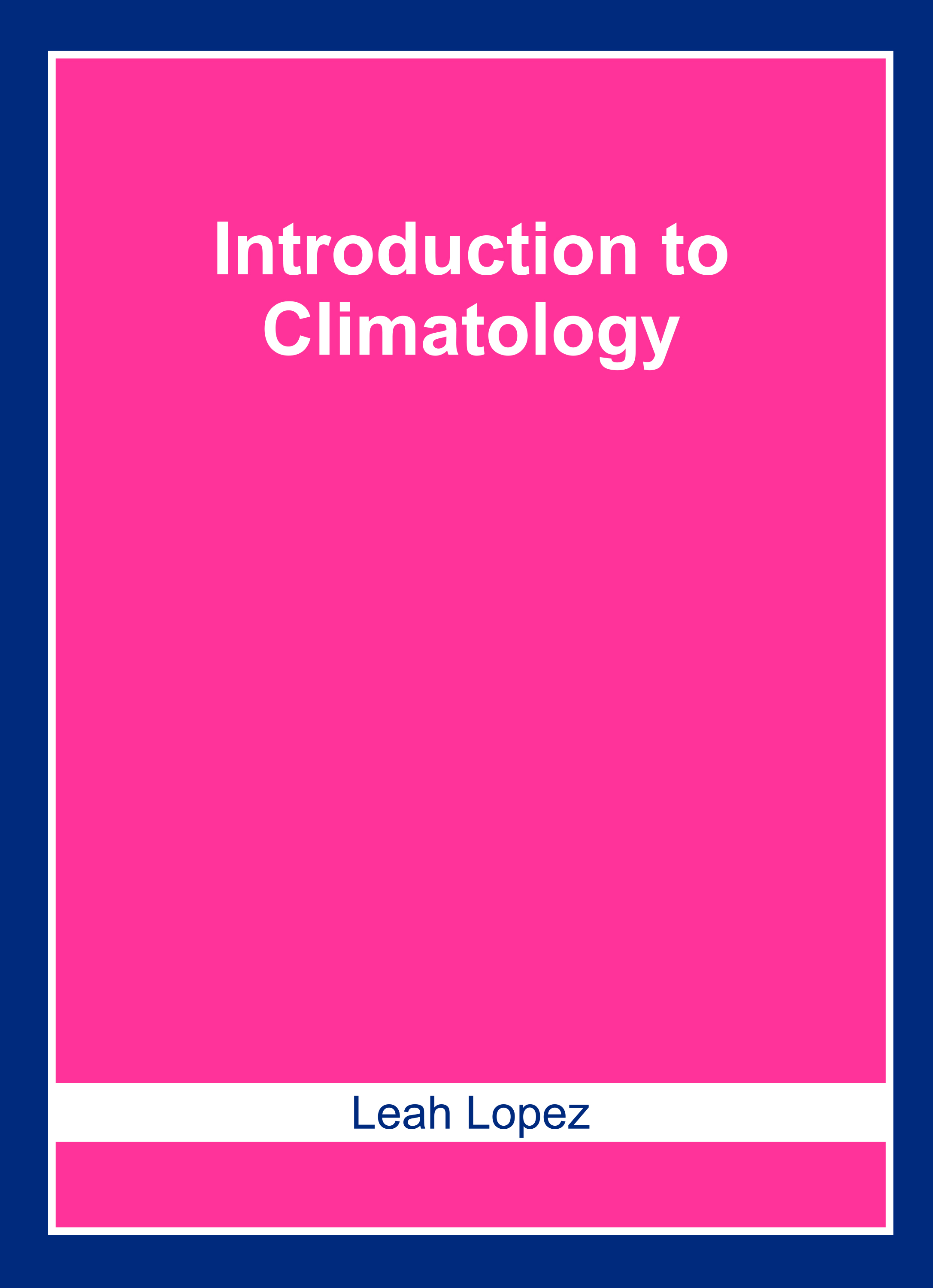 Introduction to Climatology