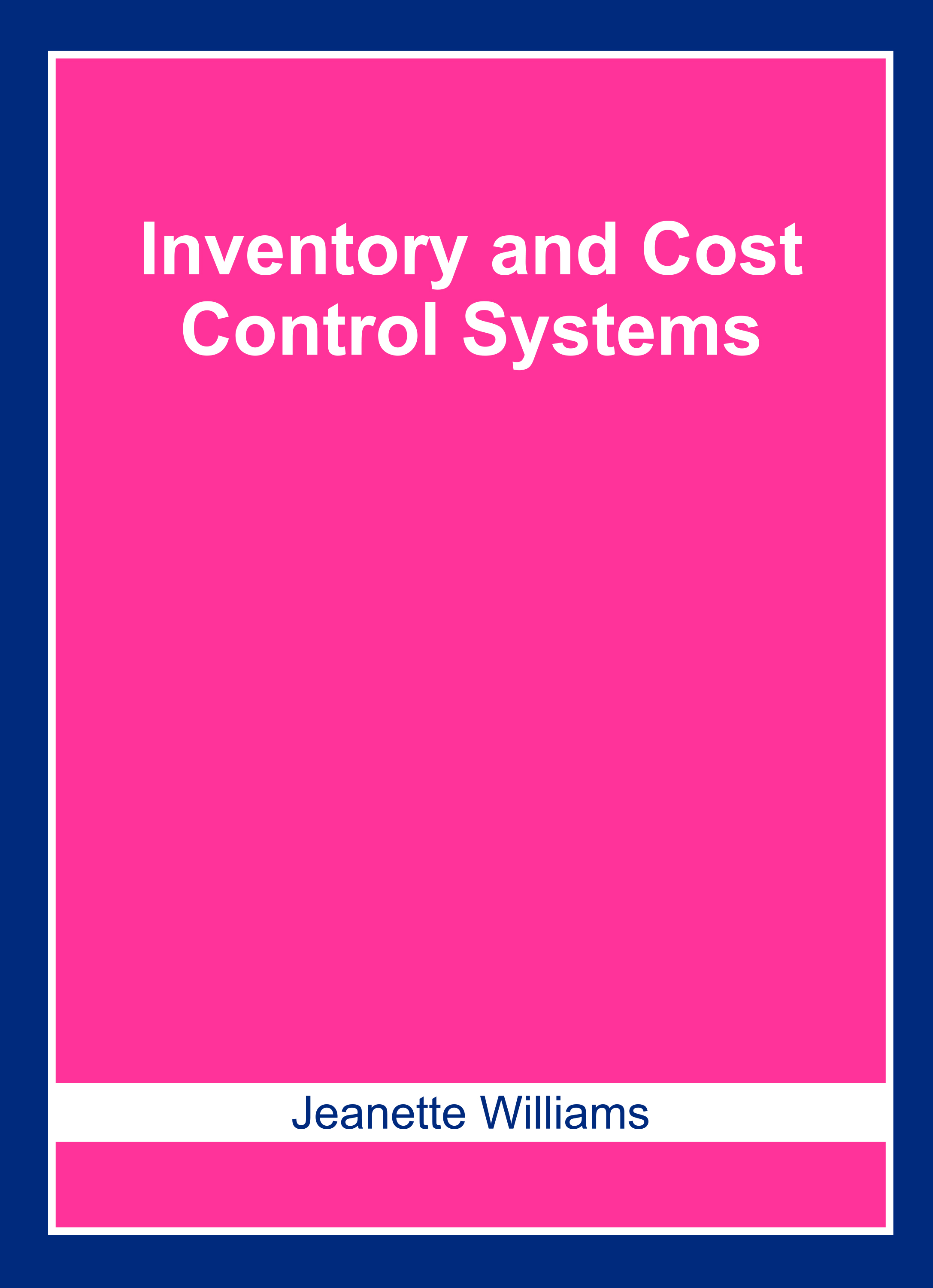 Inventory and Cost Control Systems