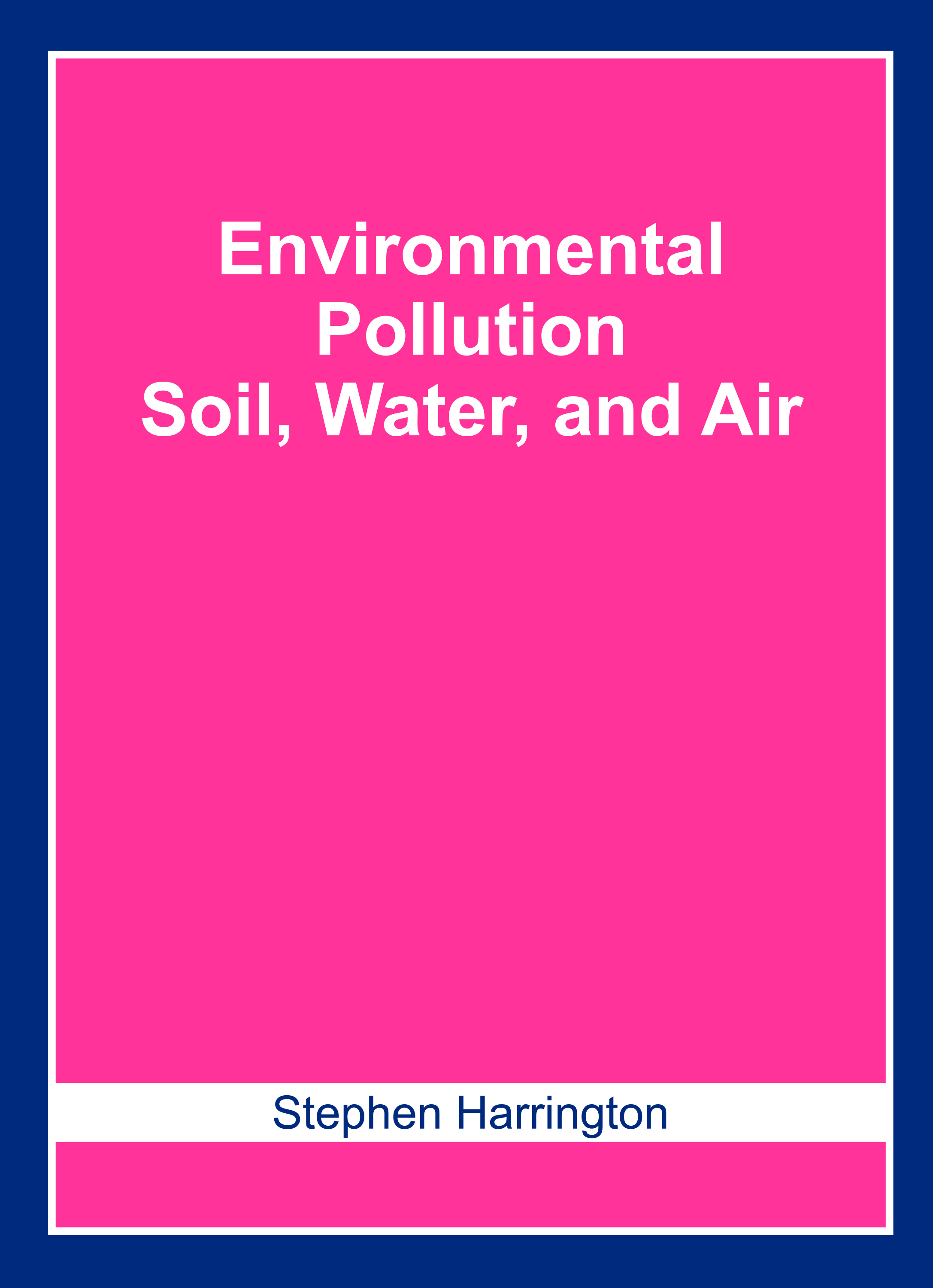 Environmental Pollution: Soil, Water, and Air