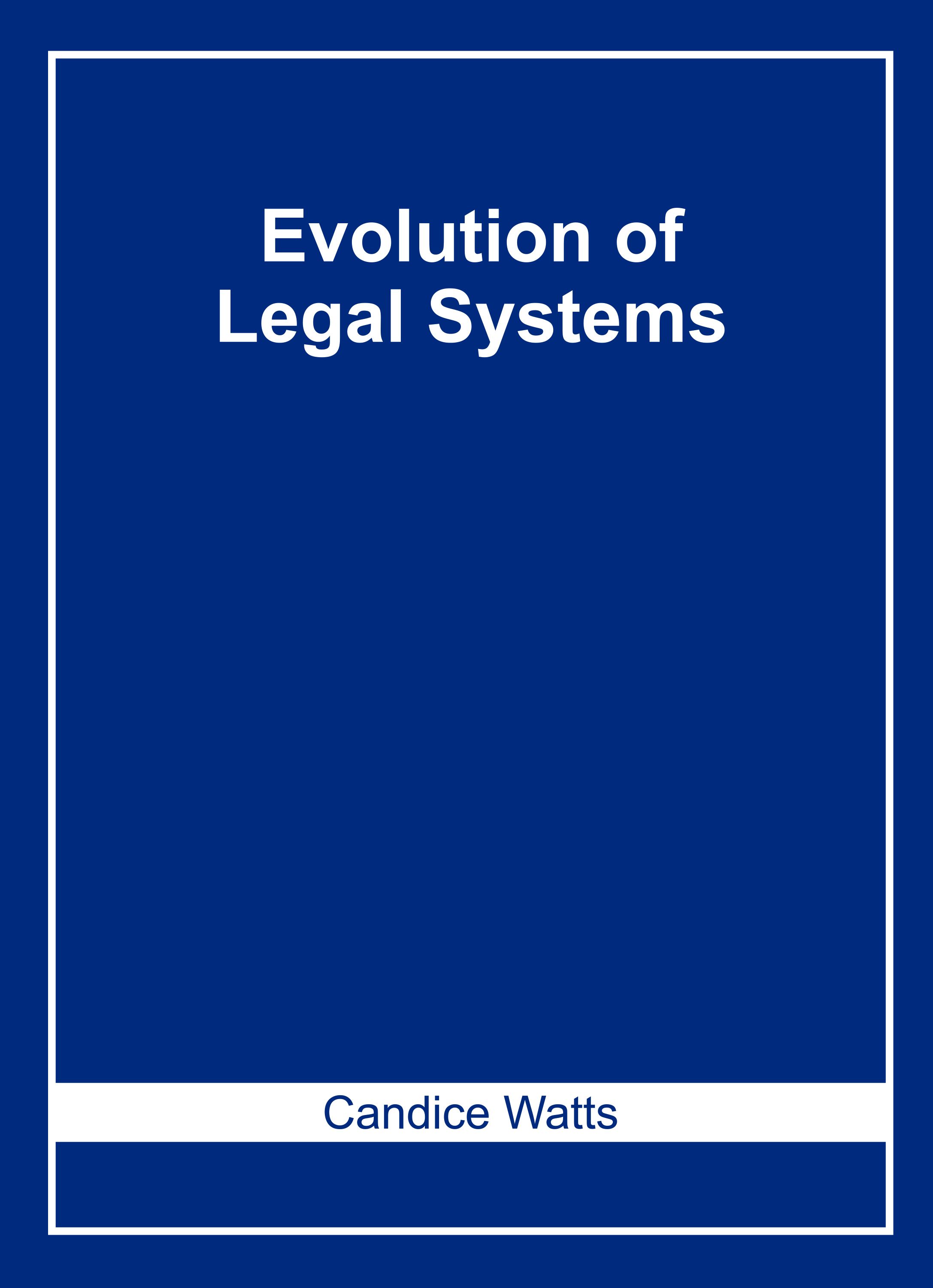 Evolution of Legal Systems