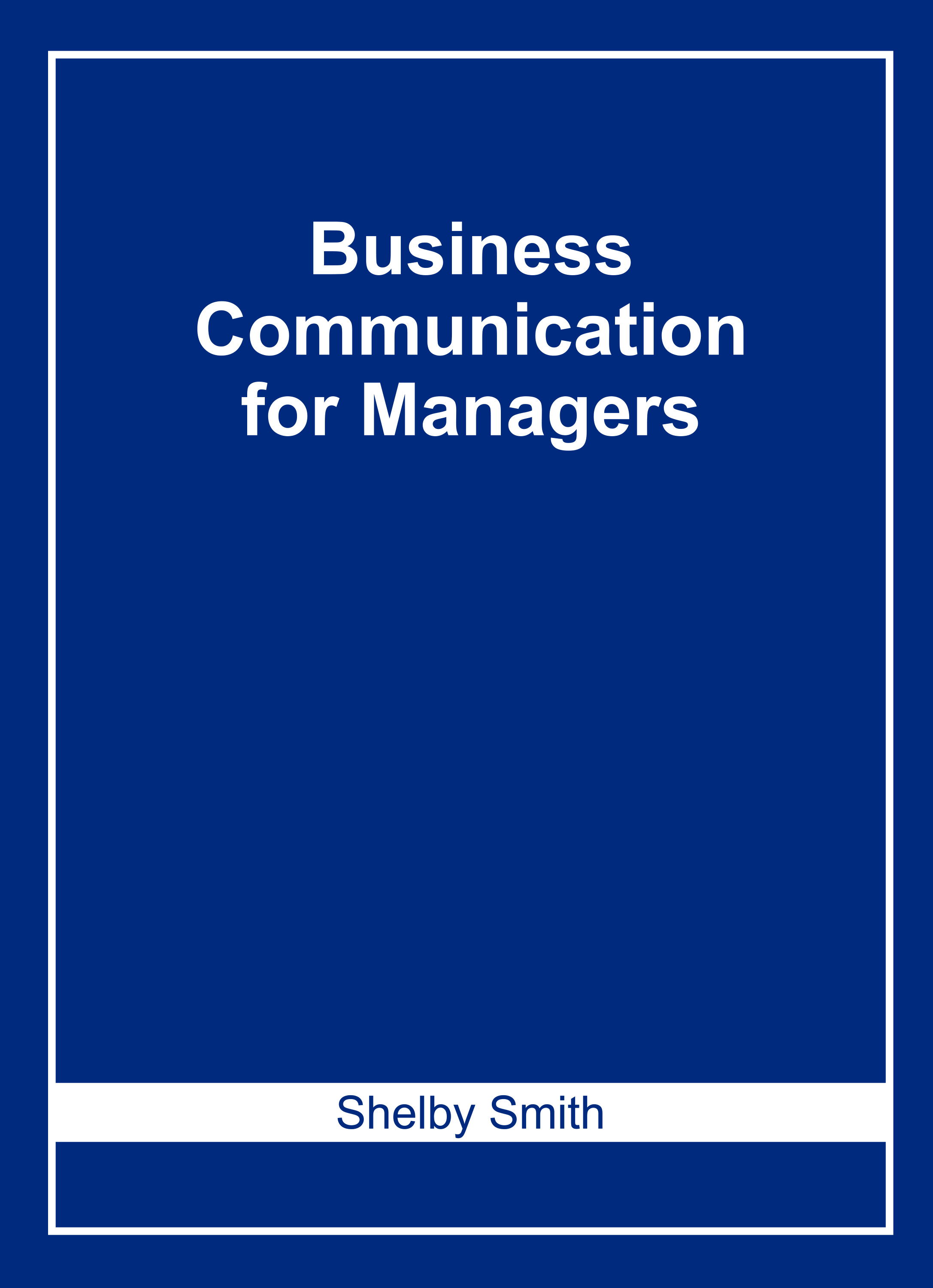 Business Communication for Managers