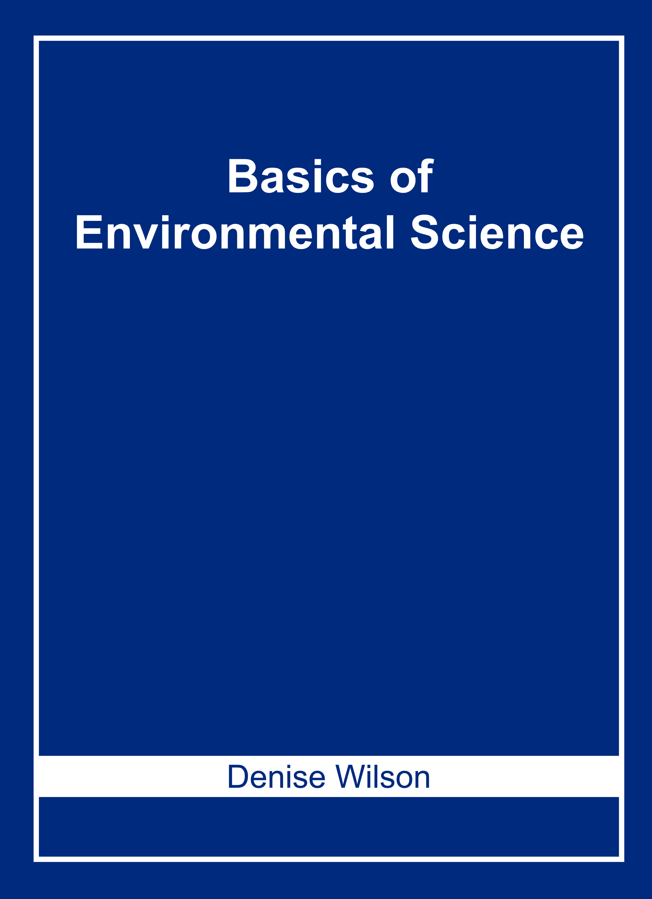 Basics of Environmental Science