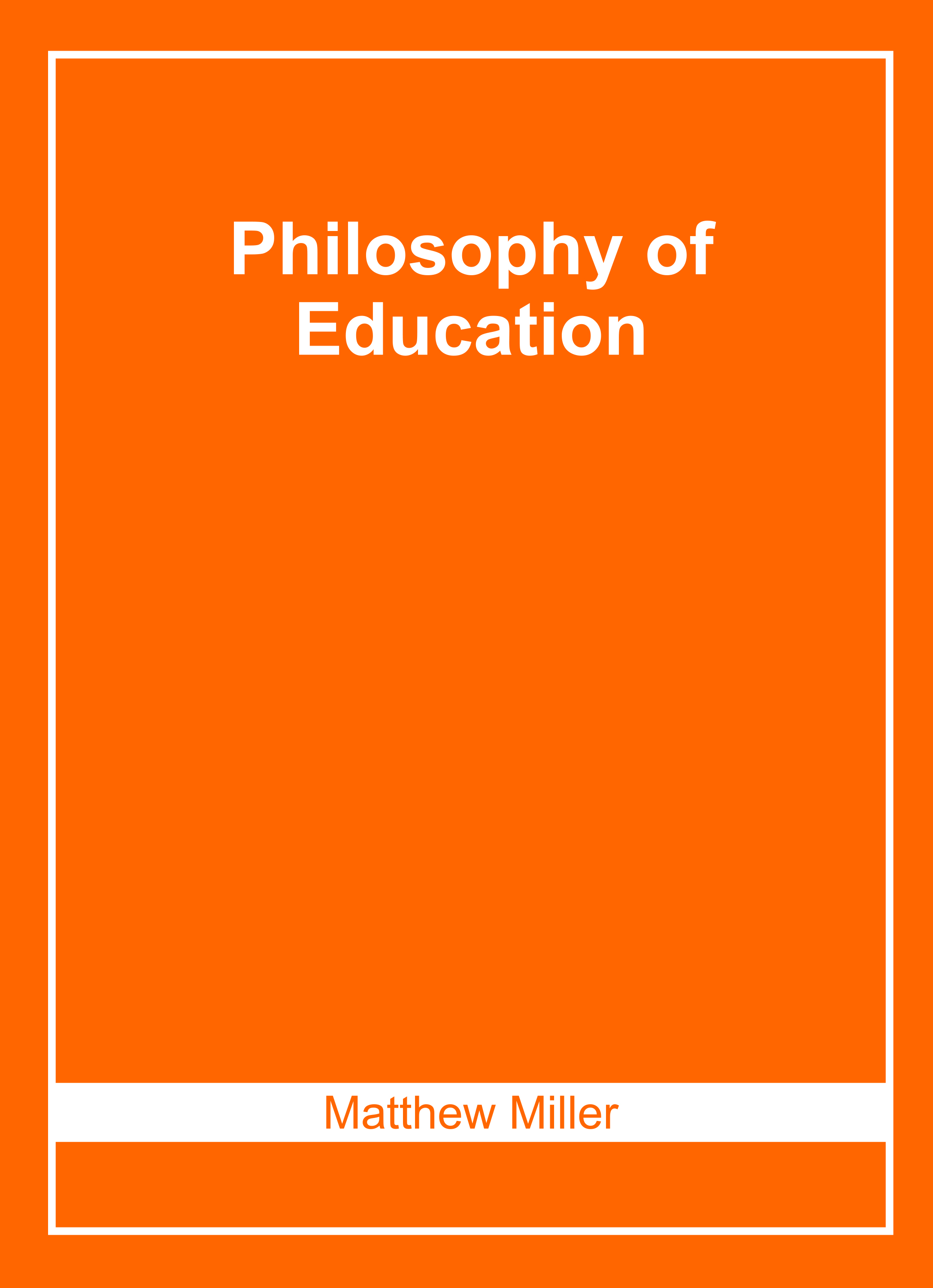 Philosophy of Education