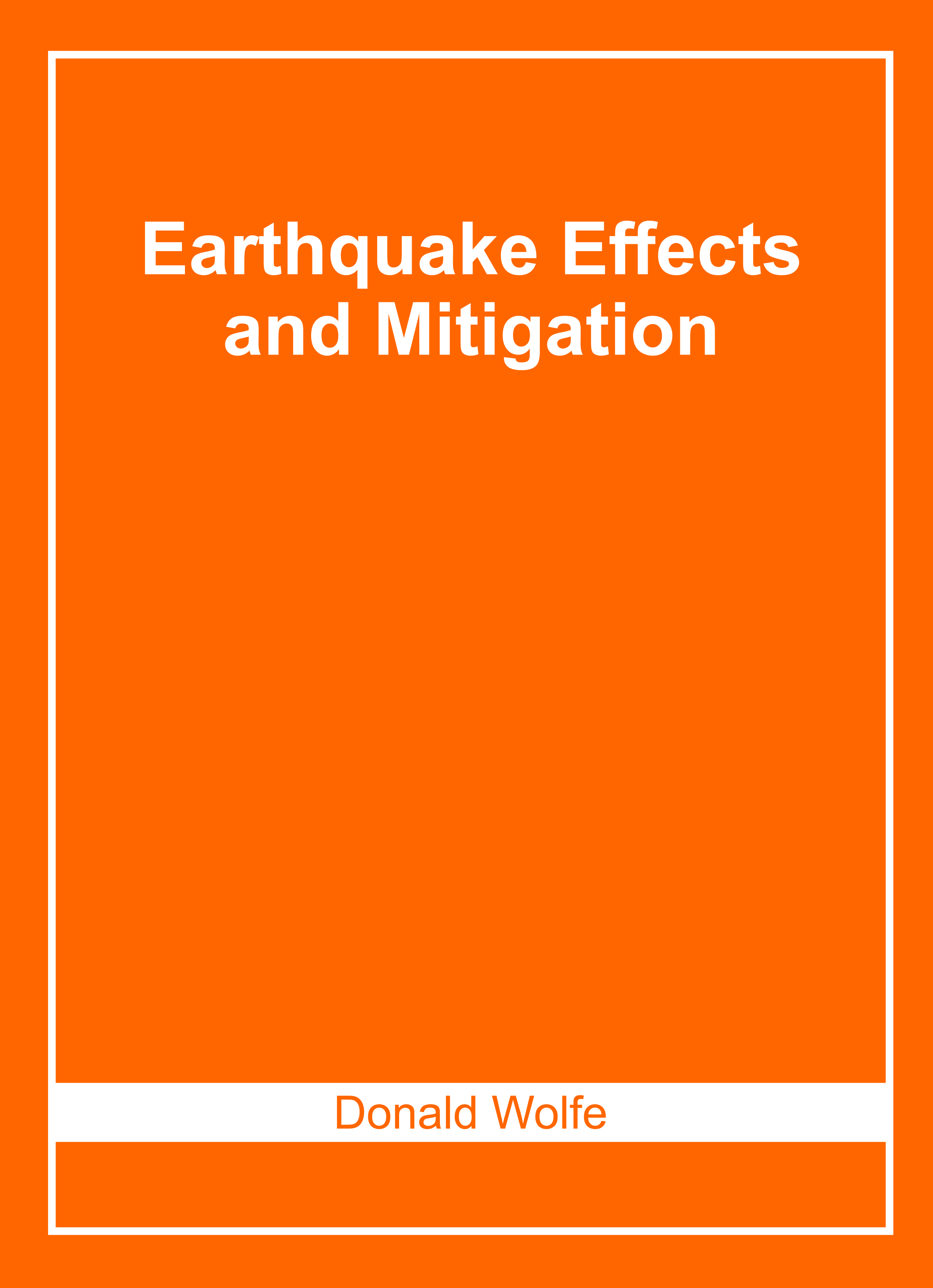 Earthquake Effects and Mitigation