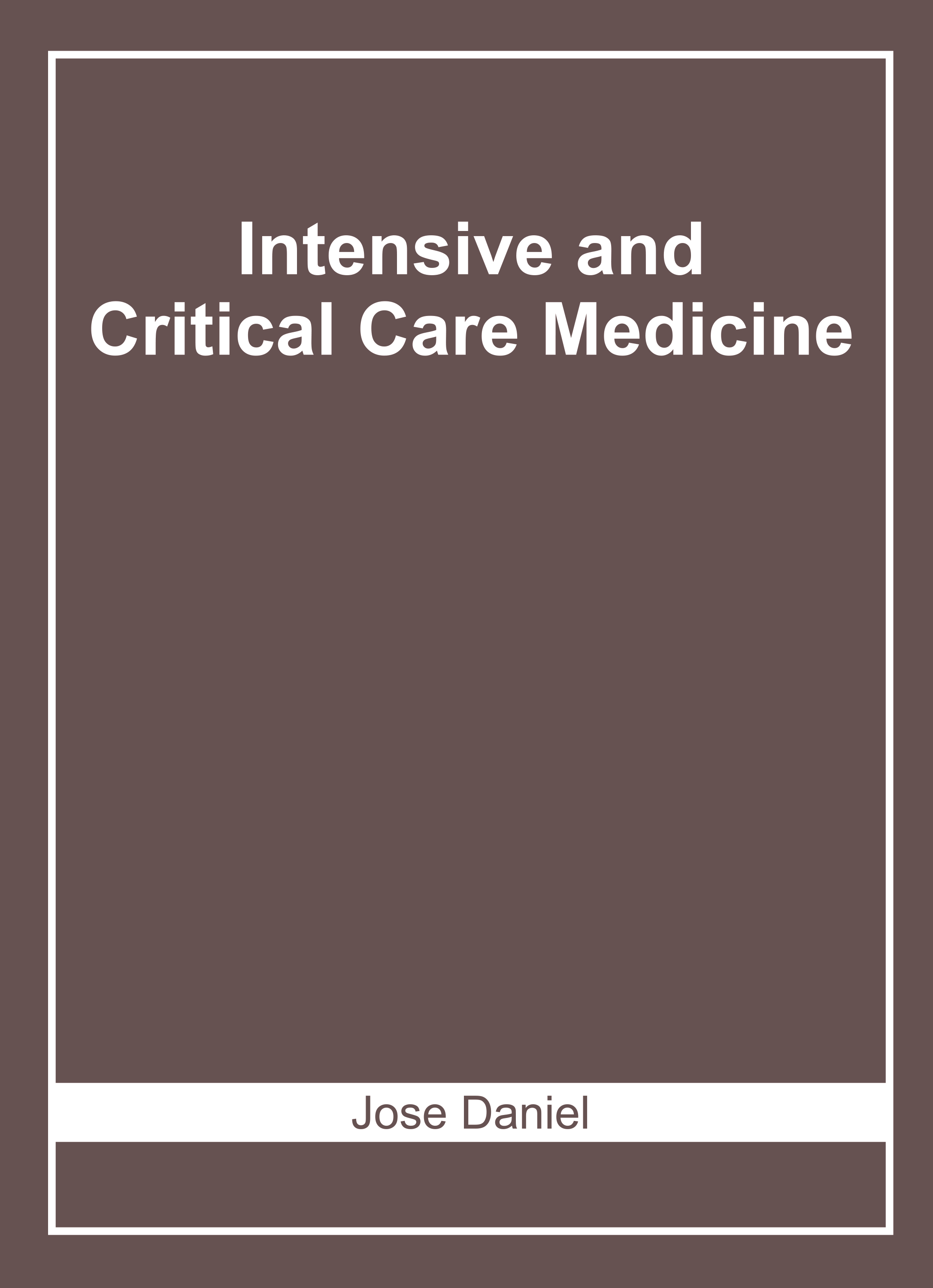 Intensive and Critical Care Medicine