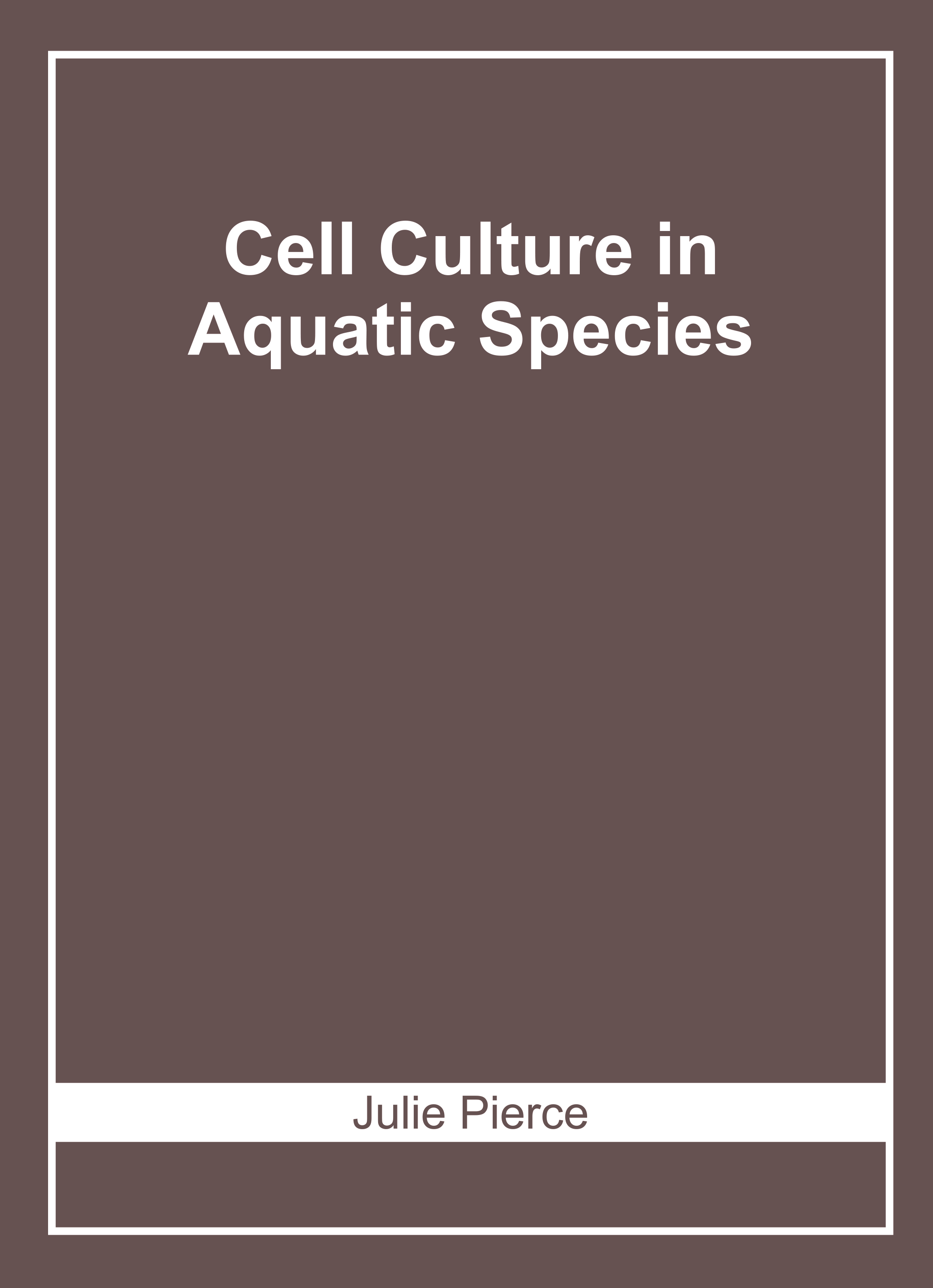 Cell Culture in Aquatic Species