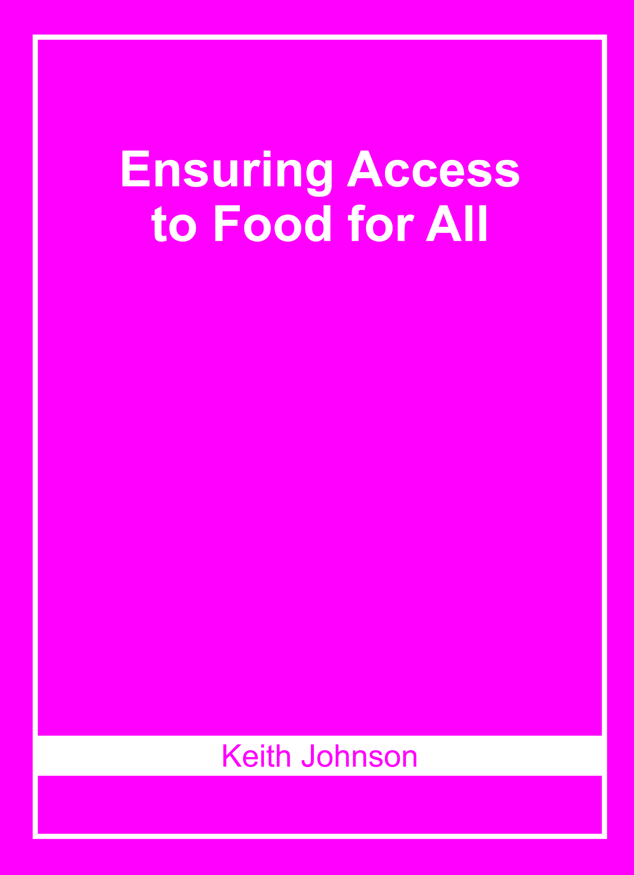 Ensuring Access to Food for All