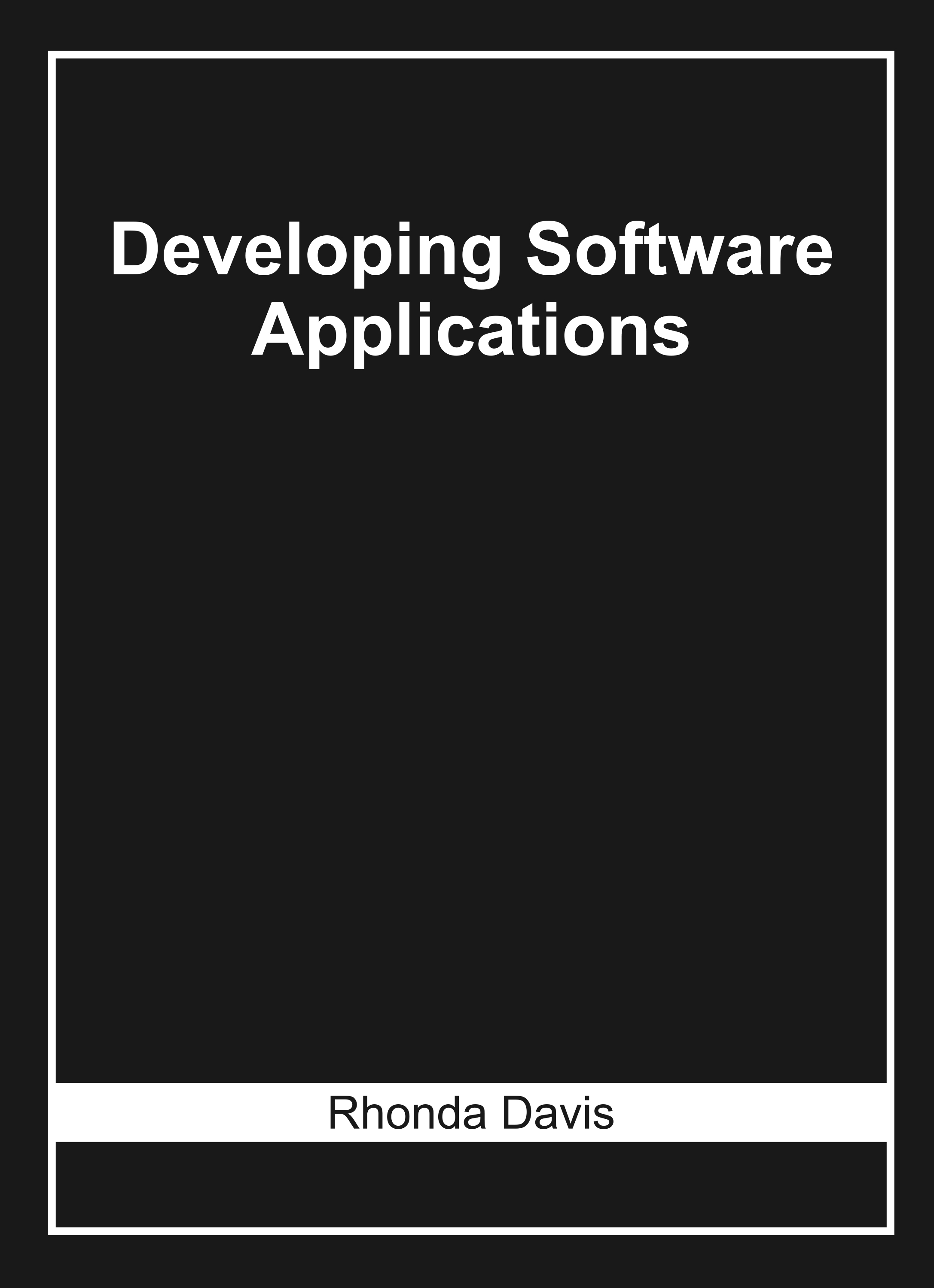 Developing Software Applications