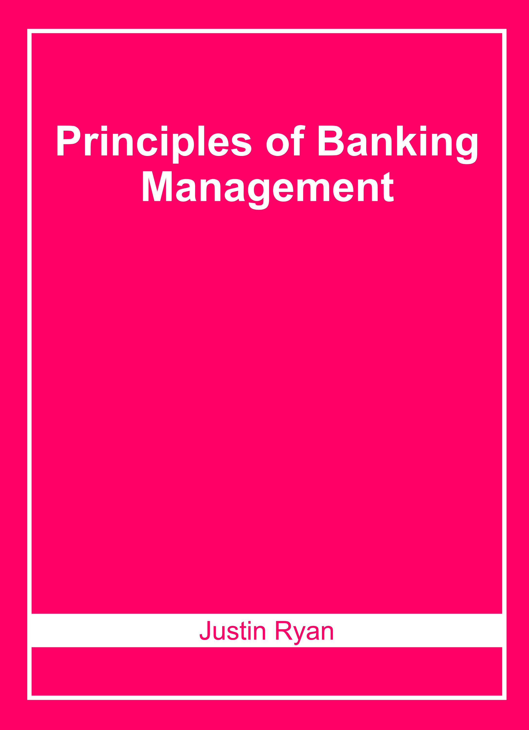 Principles of Banking Management