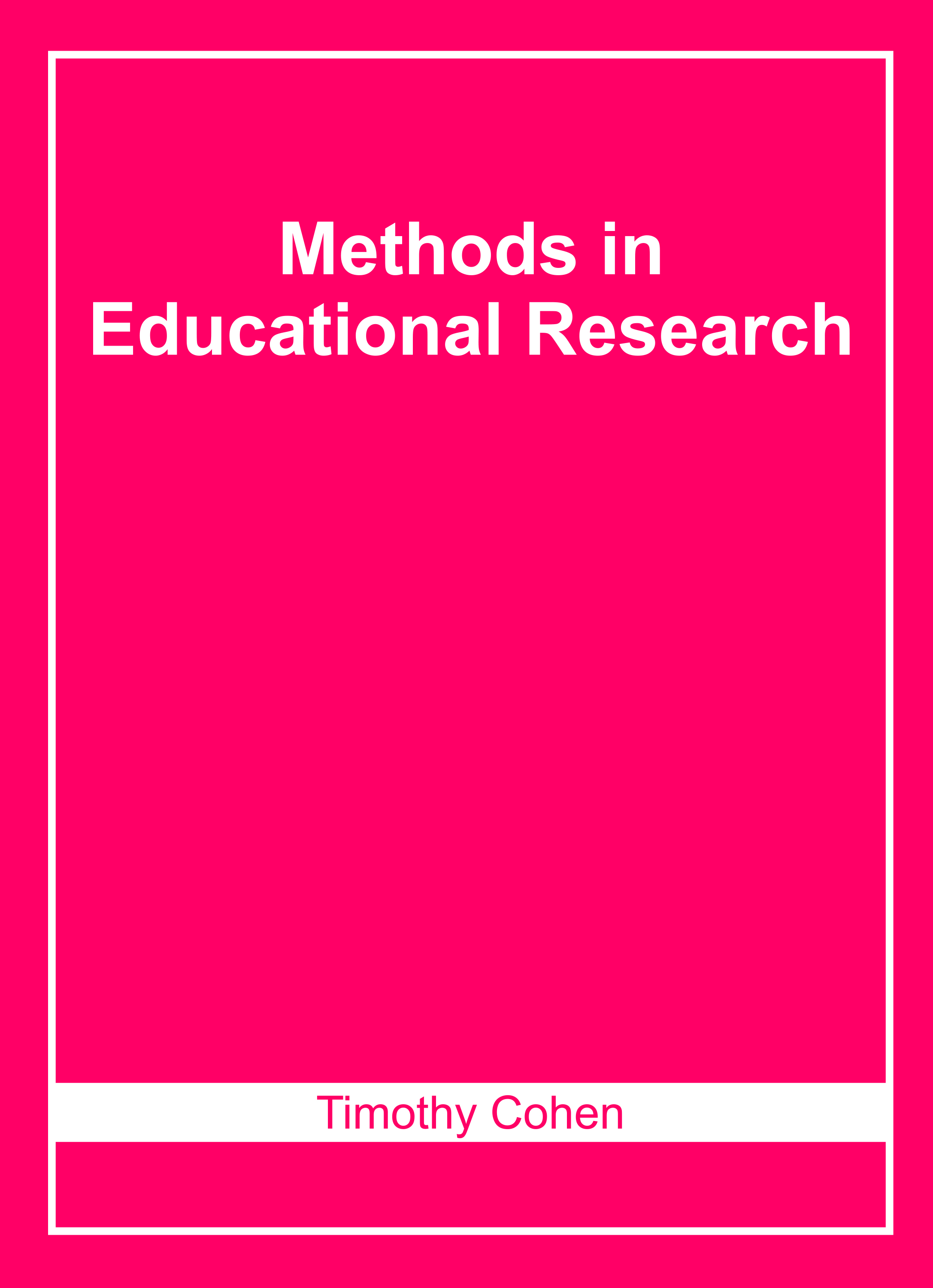 Methods in Educational Research