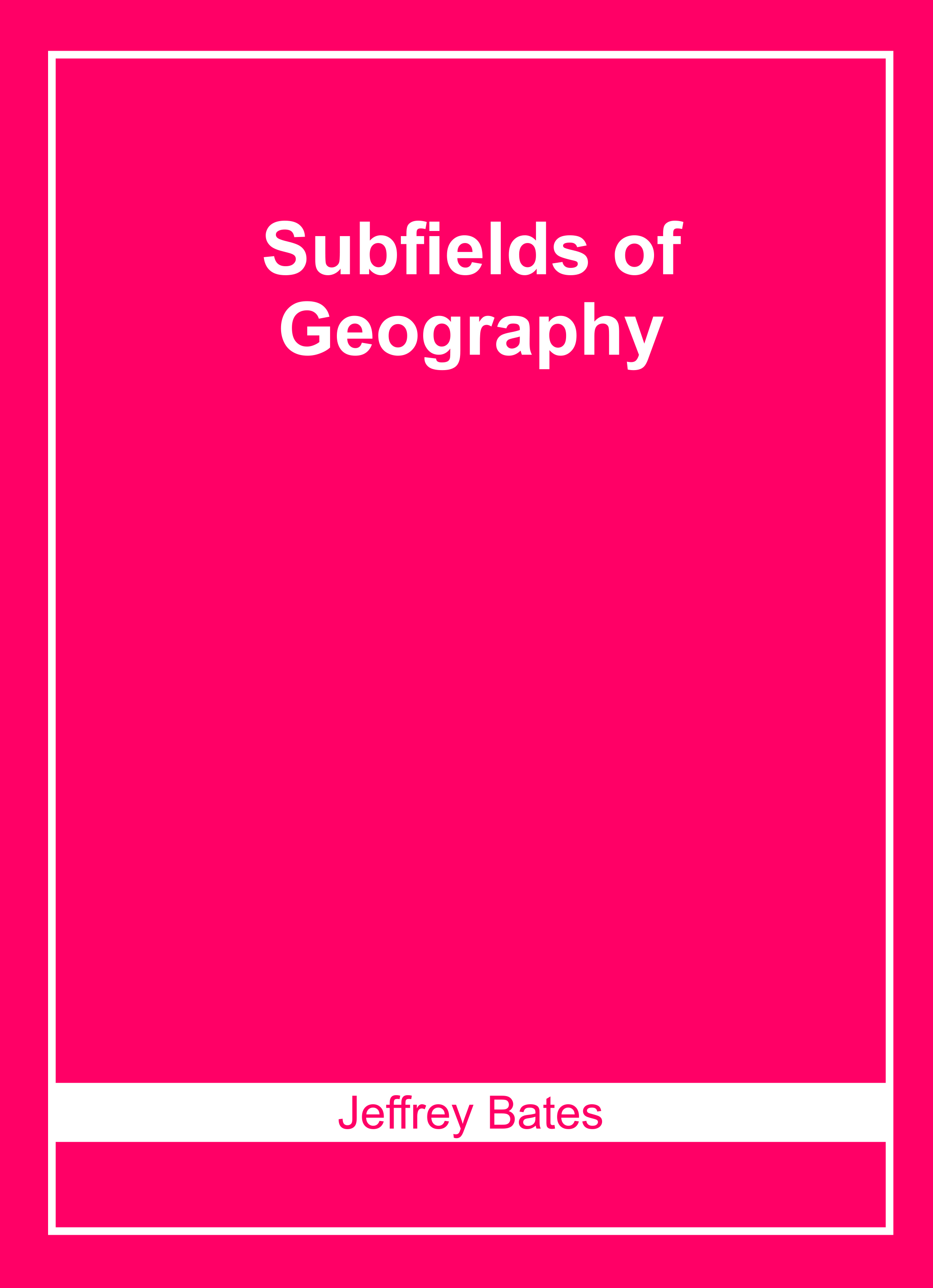 Subfields of Geography