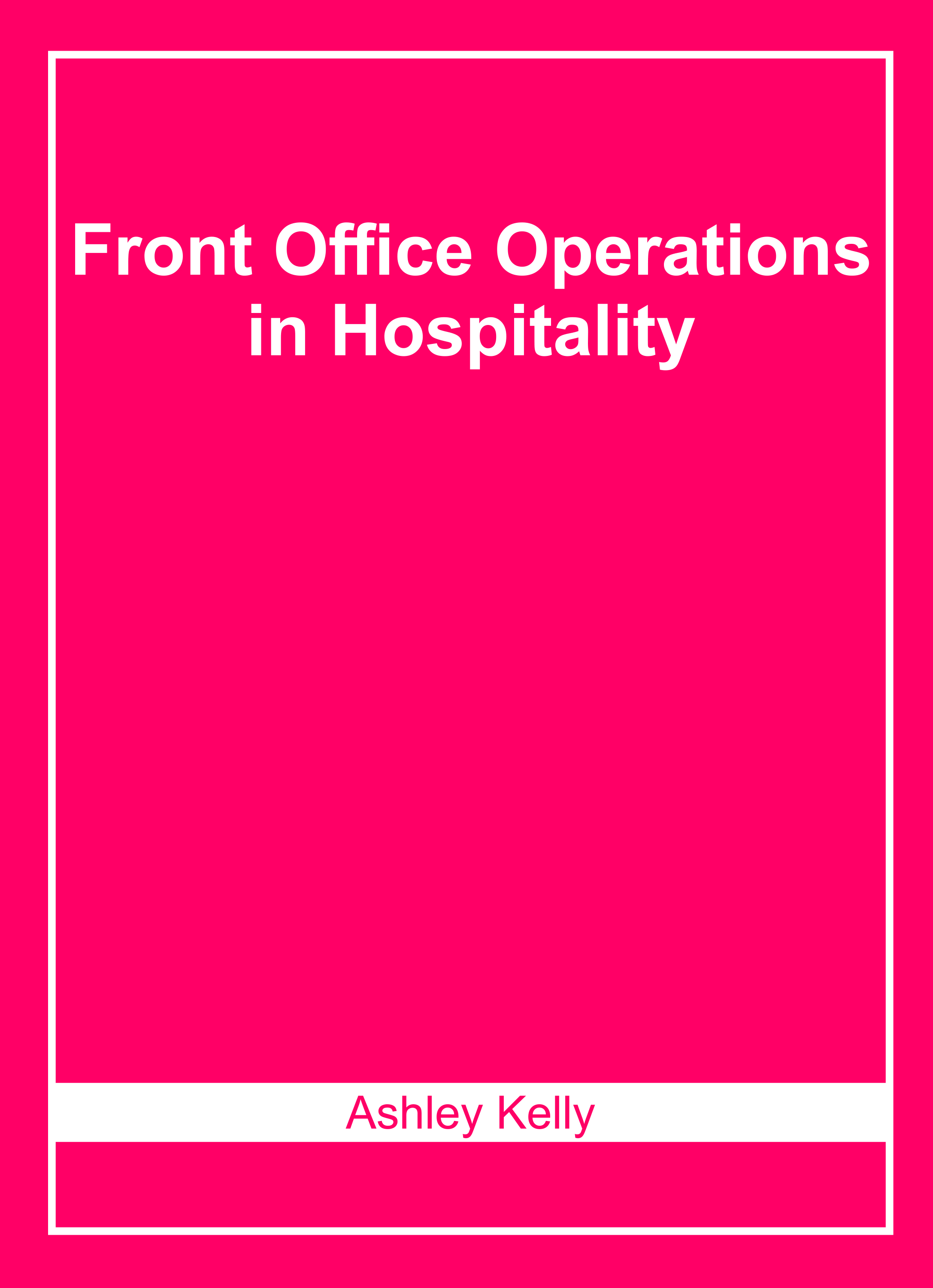 Front Office Operations in Hospitality