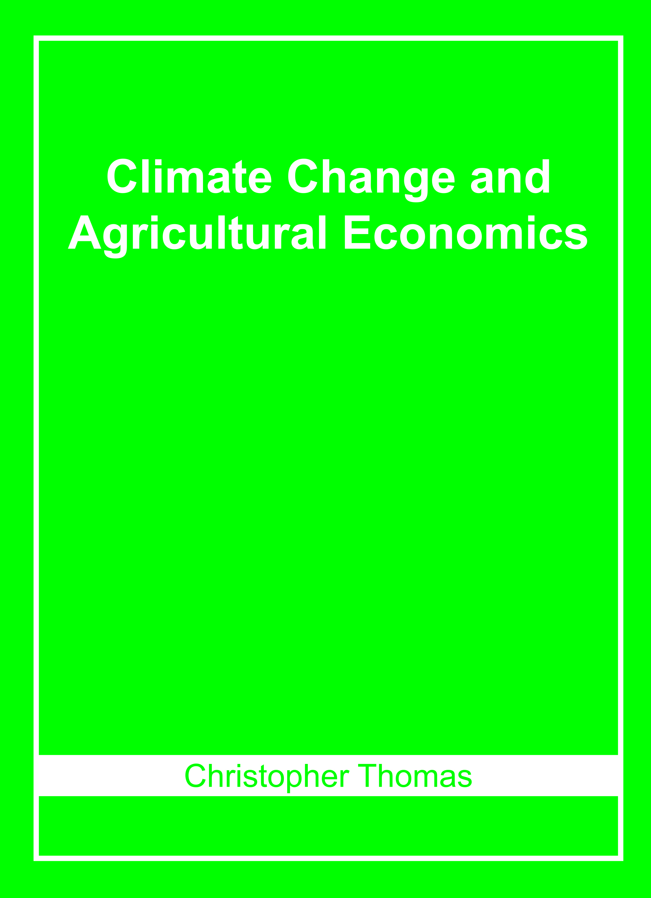 Climate Change and Agricultural Economics