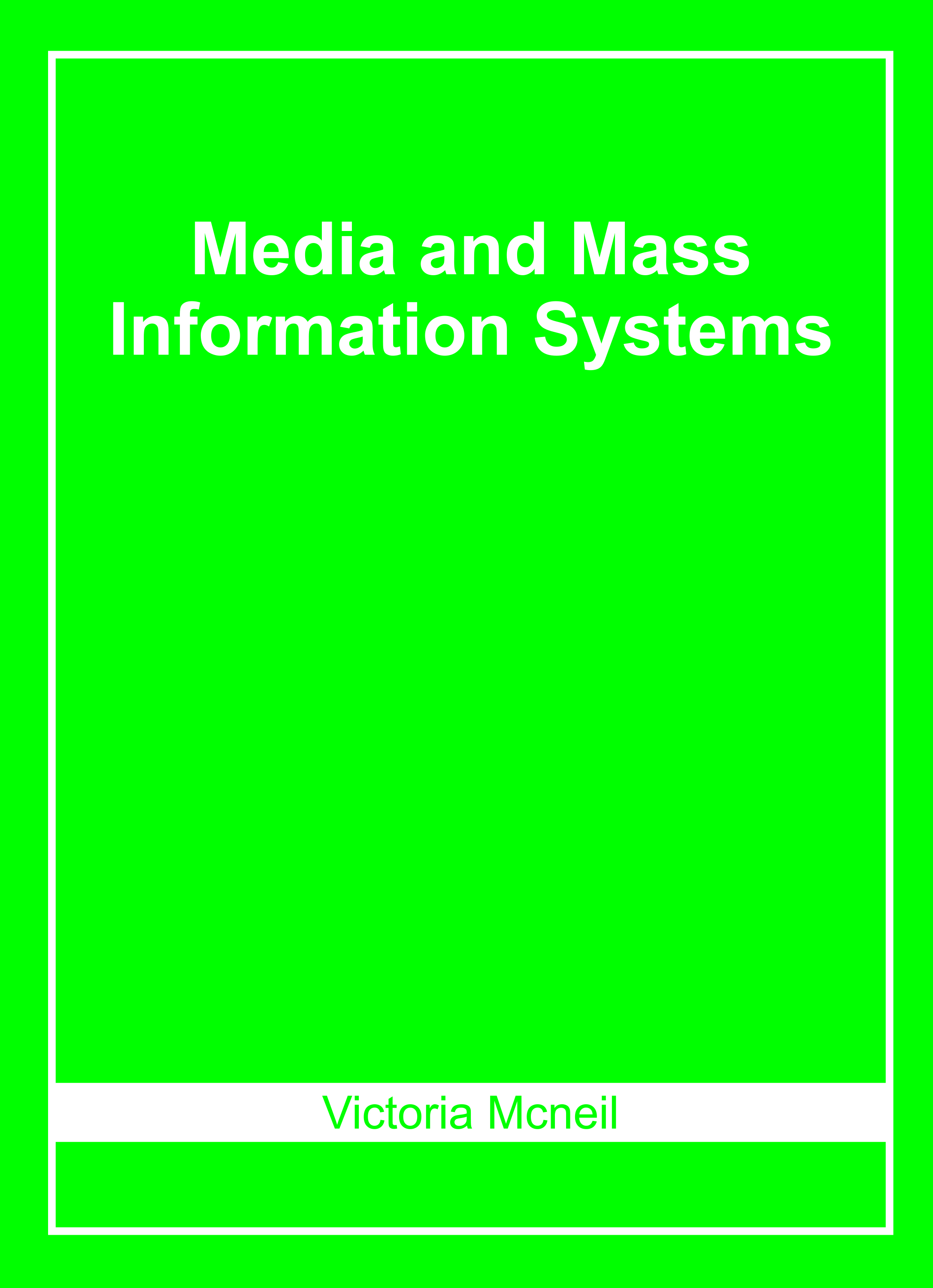 Media and Mass Information Systems