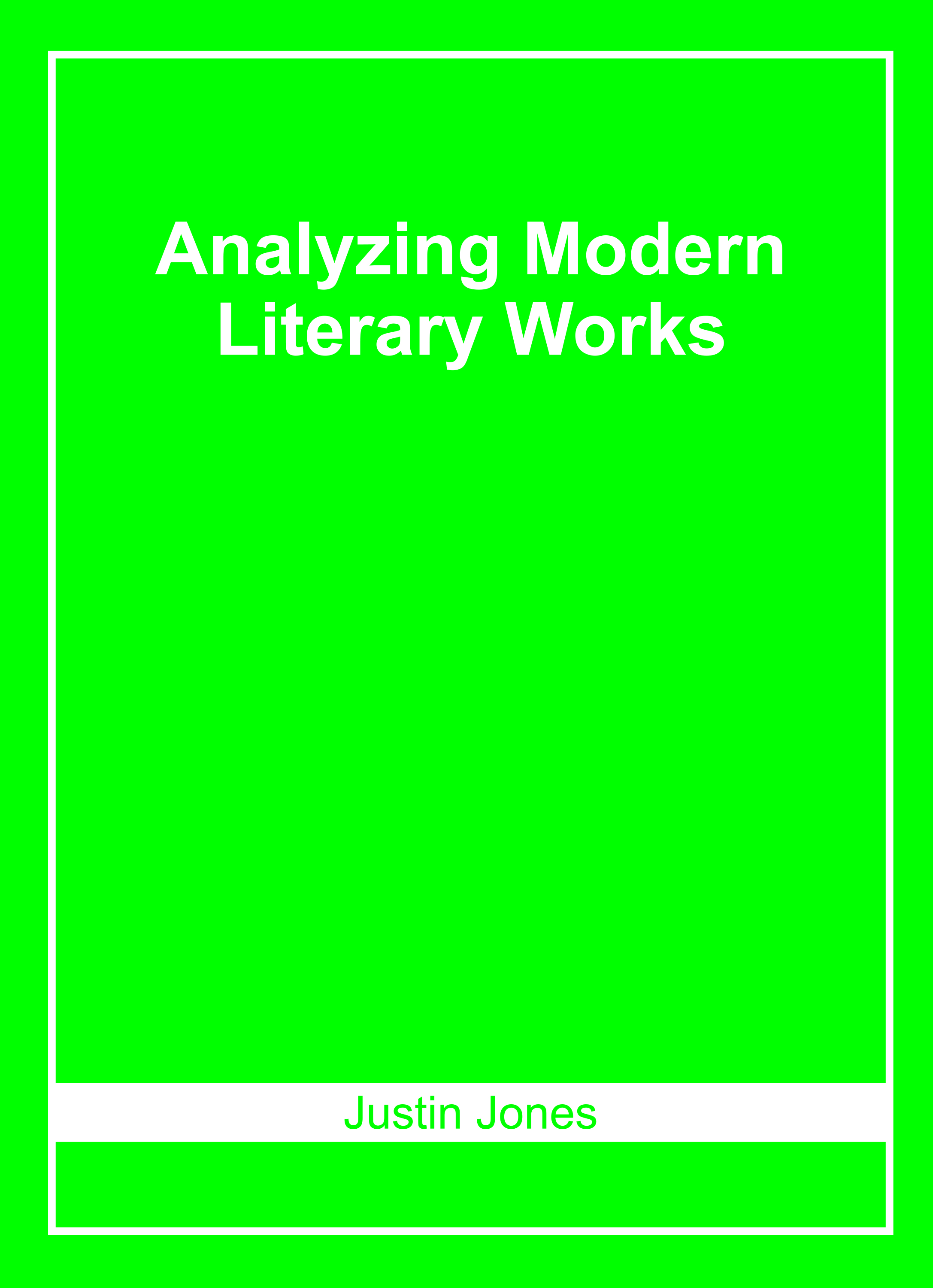 Analyzing Modern Literary Works