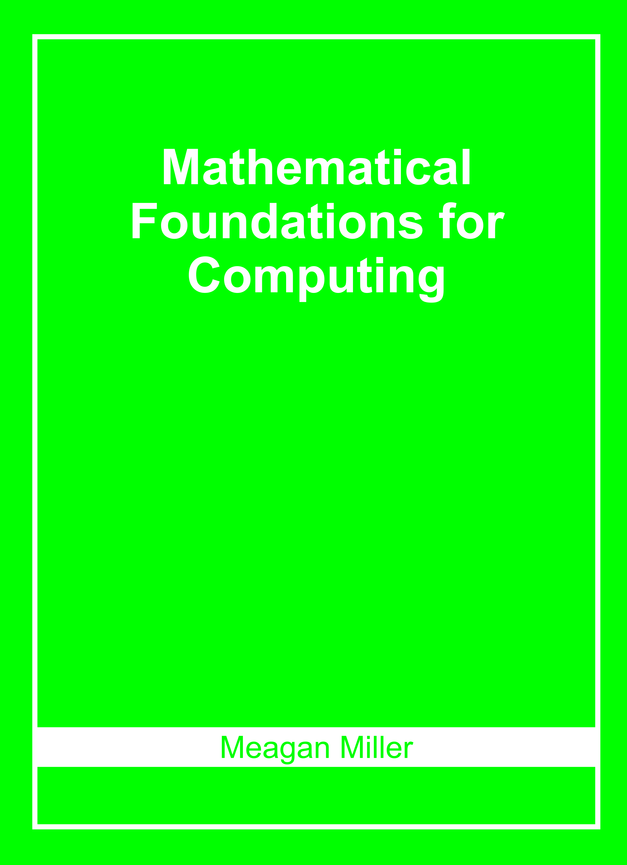 Mathematical Foundations for Computing