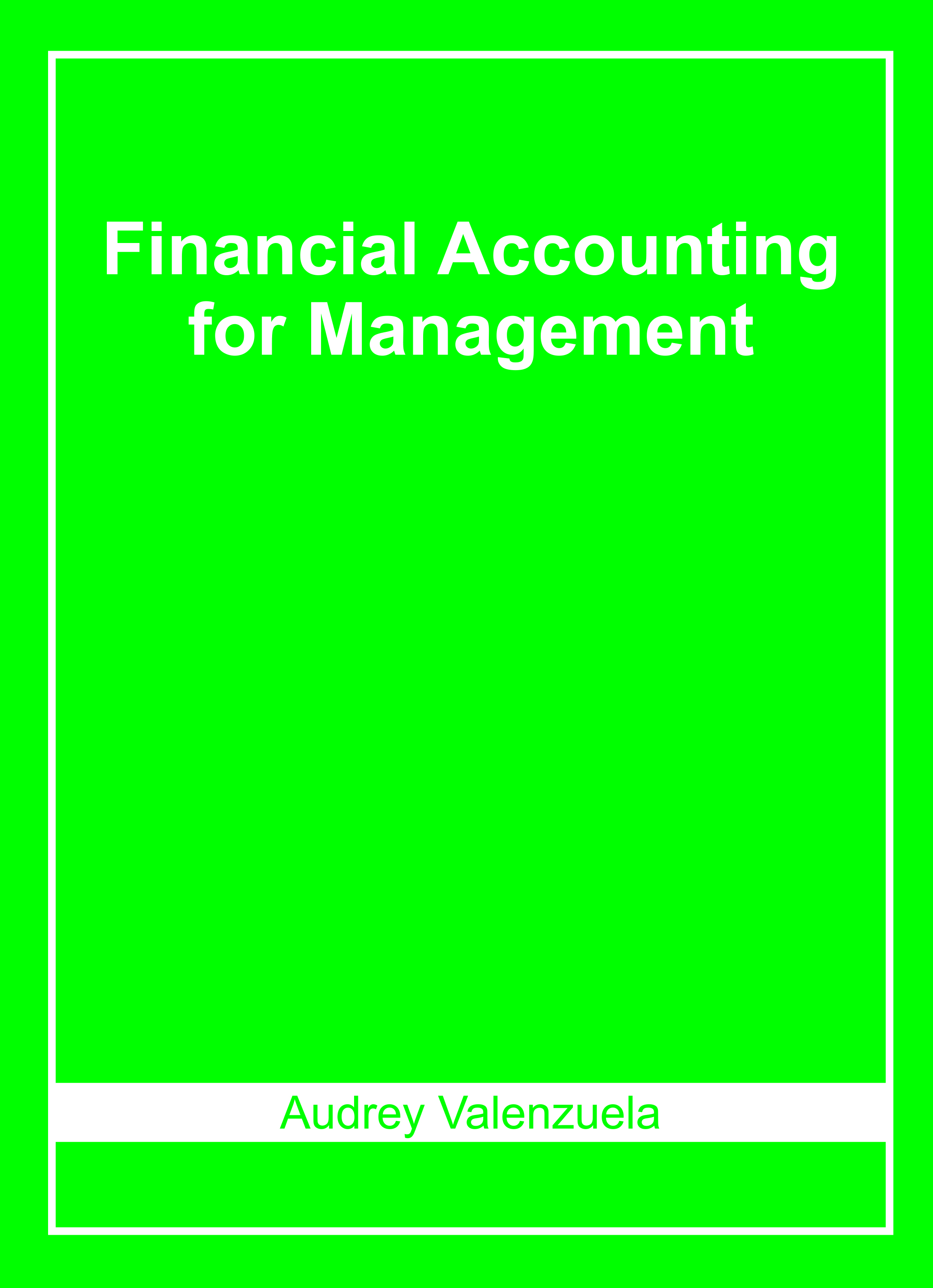 Financial Accounting for Management