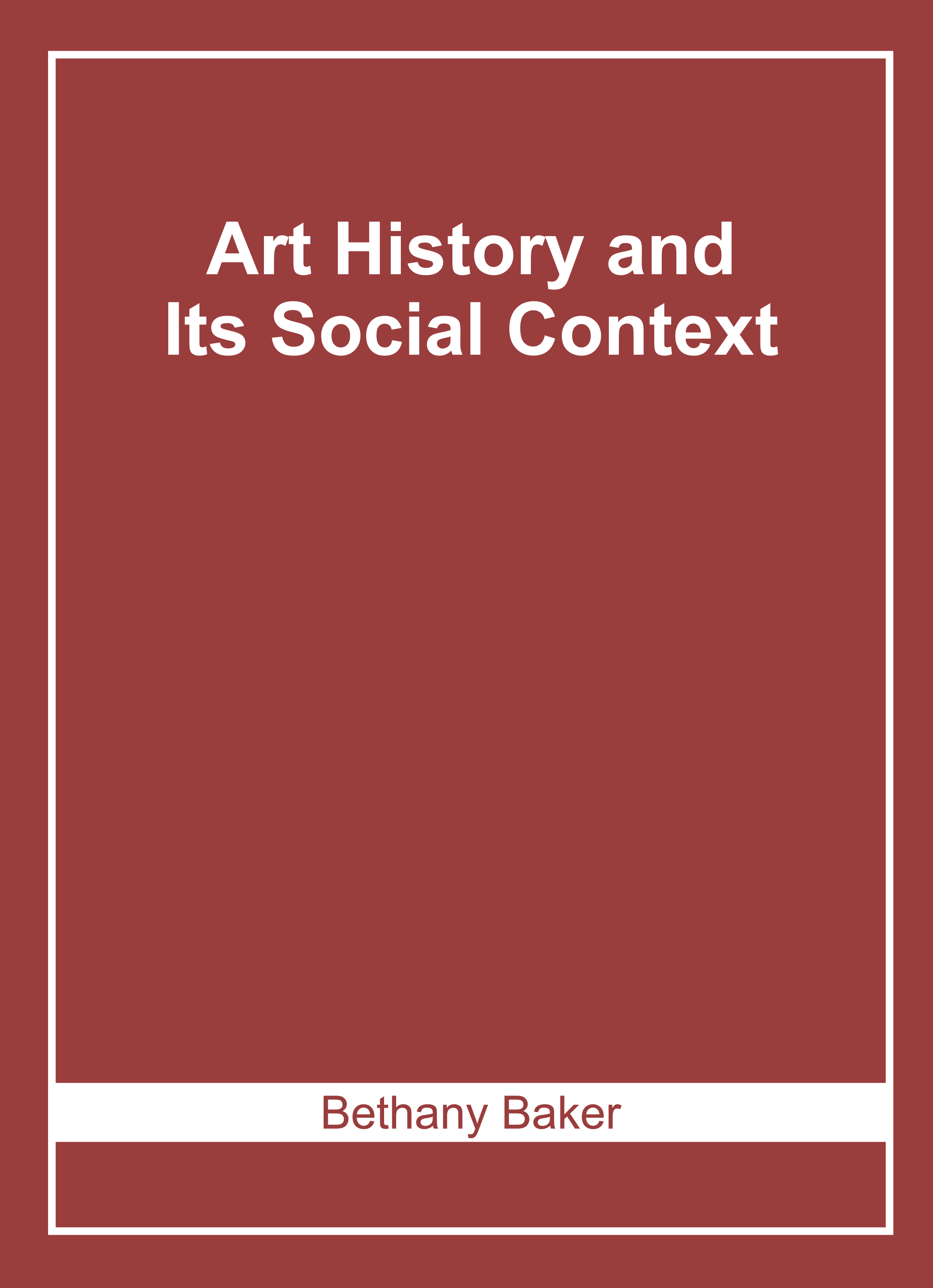 Art History and Its Social Context